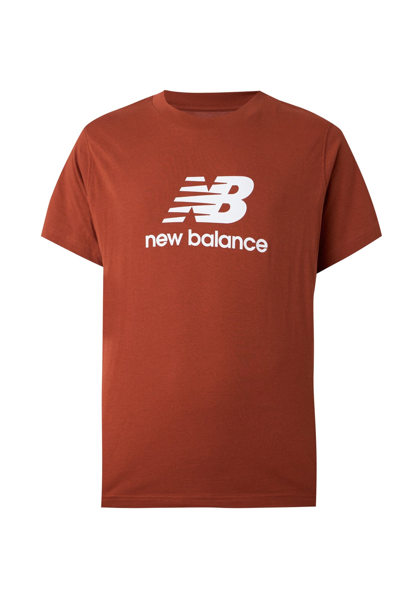 new balance Tricou castaniu / alb