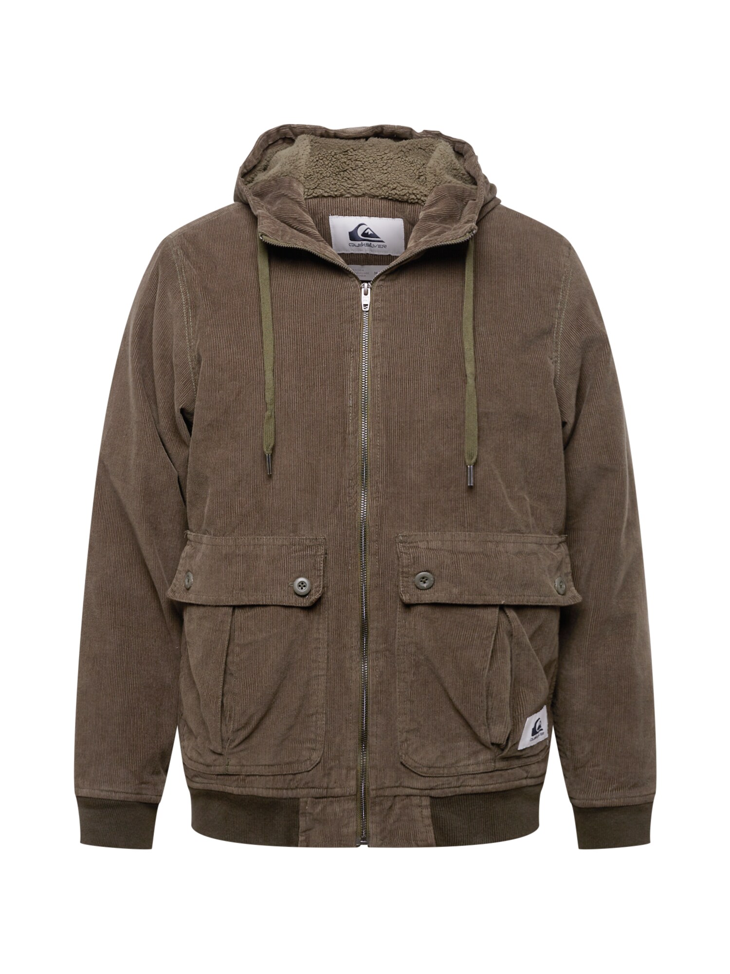 QUIKSILVER Demisezoninė striukė ruda / balta