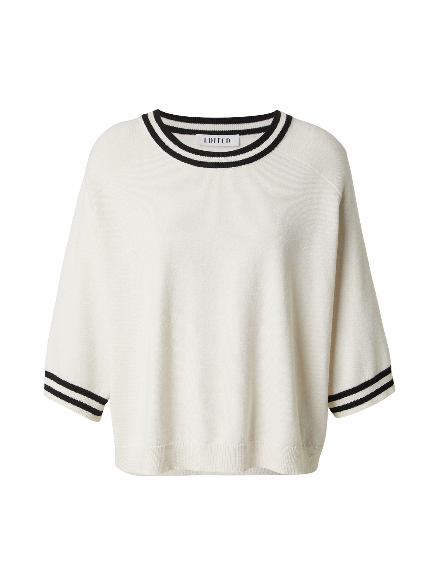 EDITED Tricou Birla  bej / negru