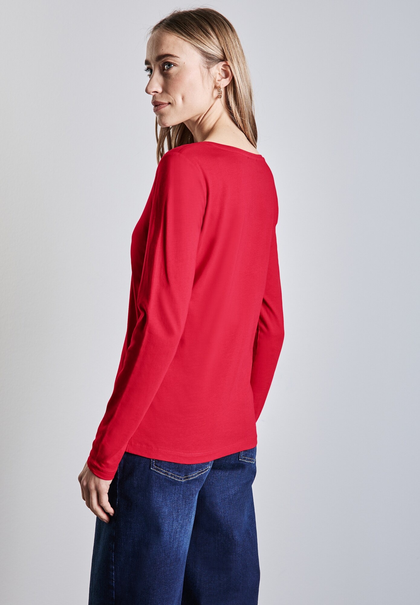Thumbnail - STREET ONE Shirt mit gerundetem V-Neck