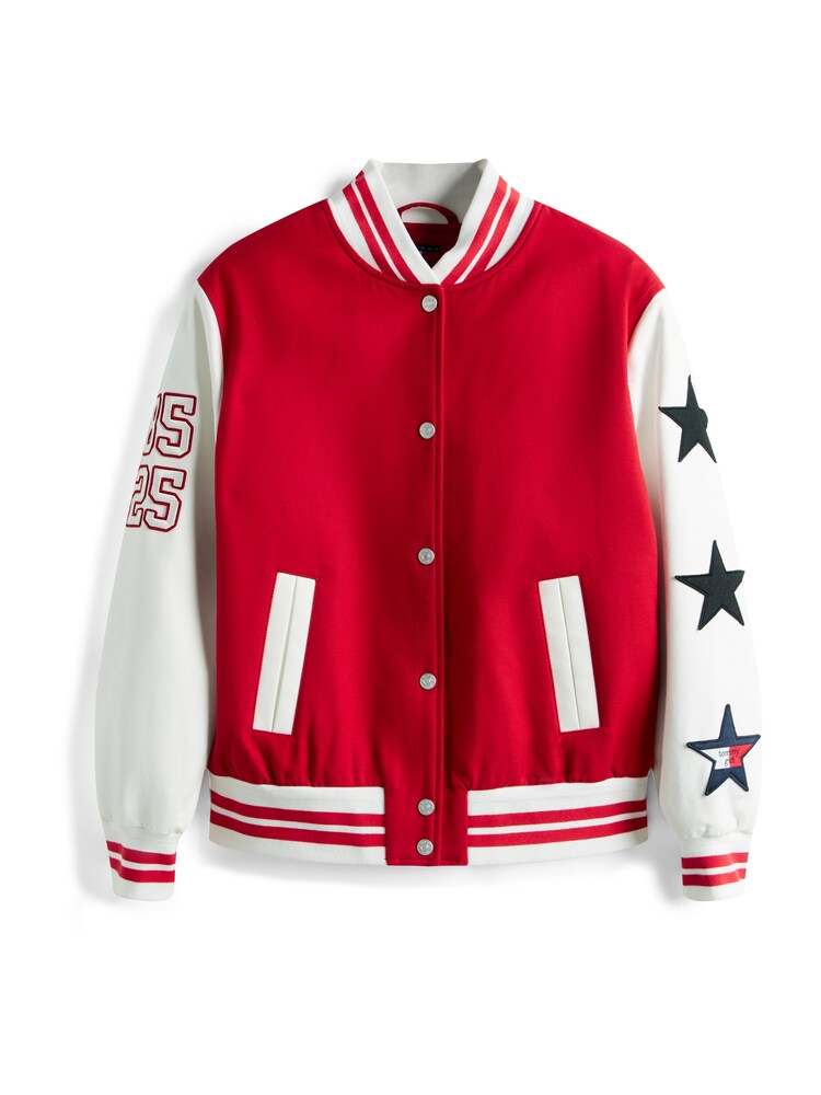 Tommy Jeans Jacke Damen Größe L marine / rot / weiß