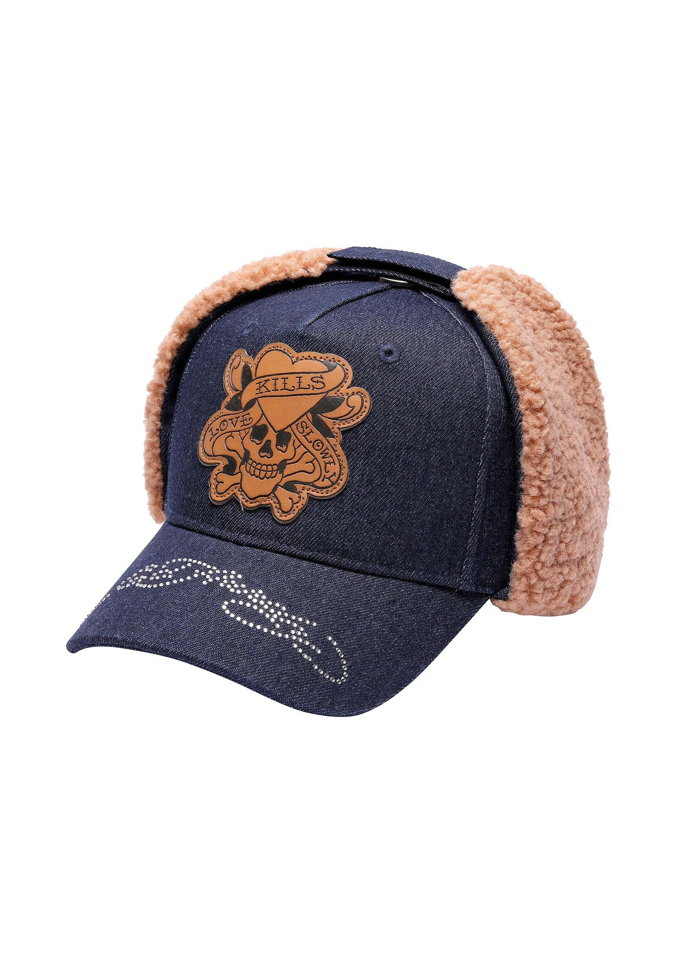 Ed Hardy Șapcă Love Kills Slowly albastru închis / maro