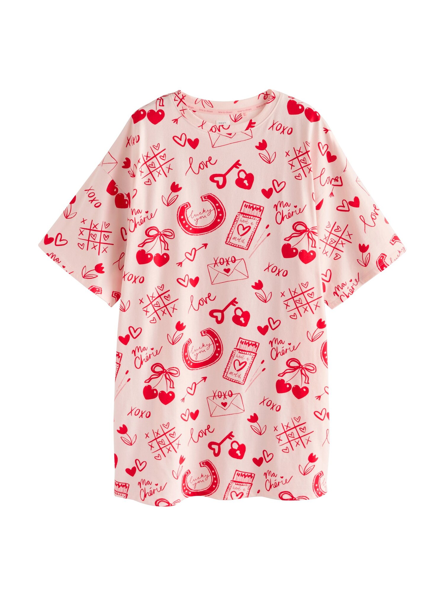 Next Cămăşi de noapte  roșu / roșu pastel