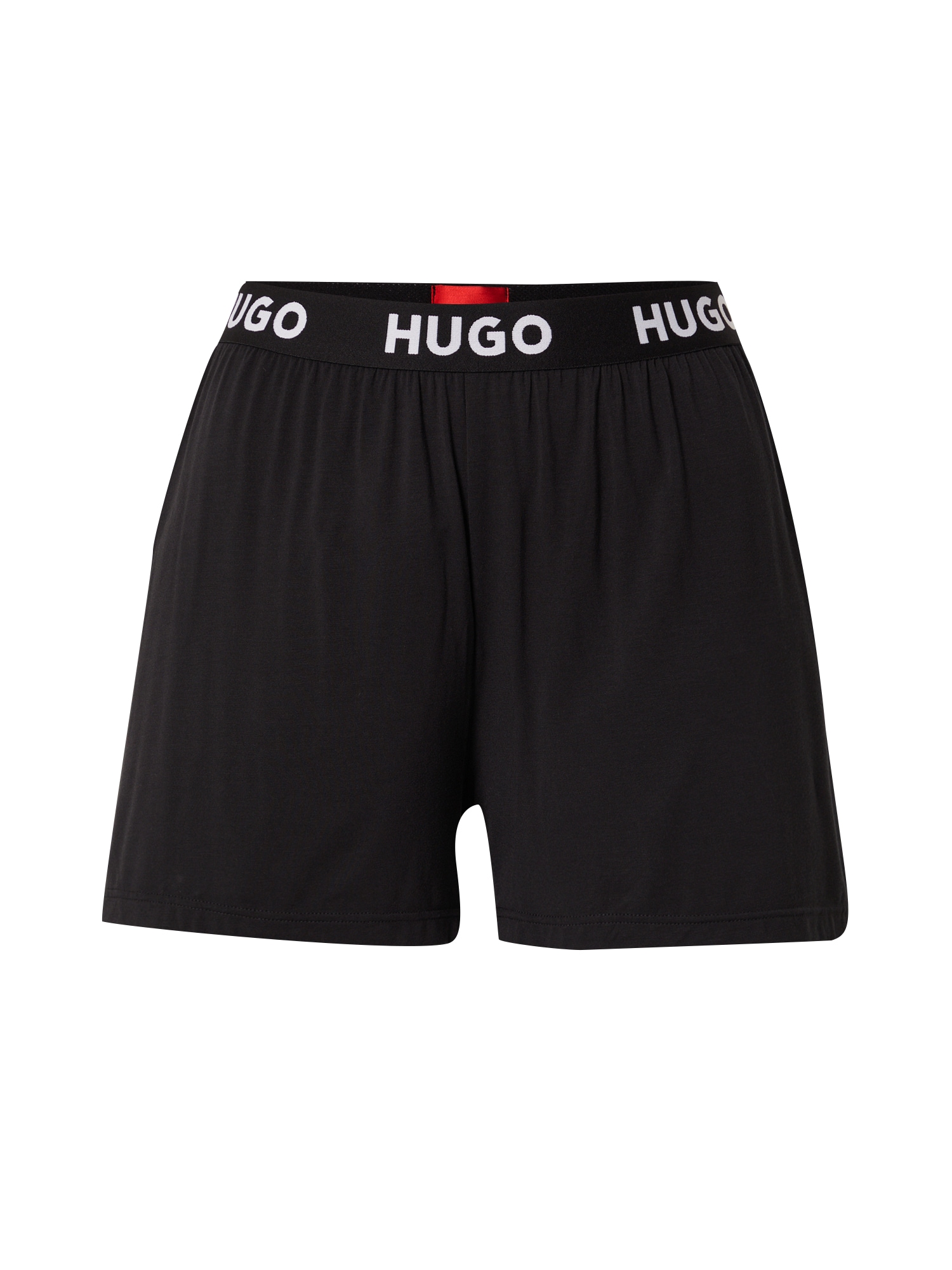 HUGO Pyžamové nohavice  čierna / biela