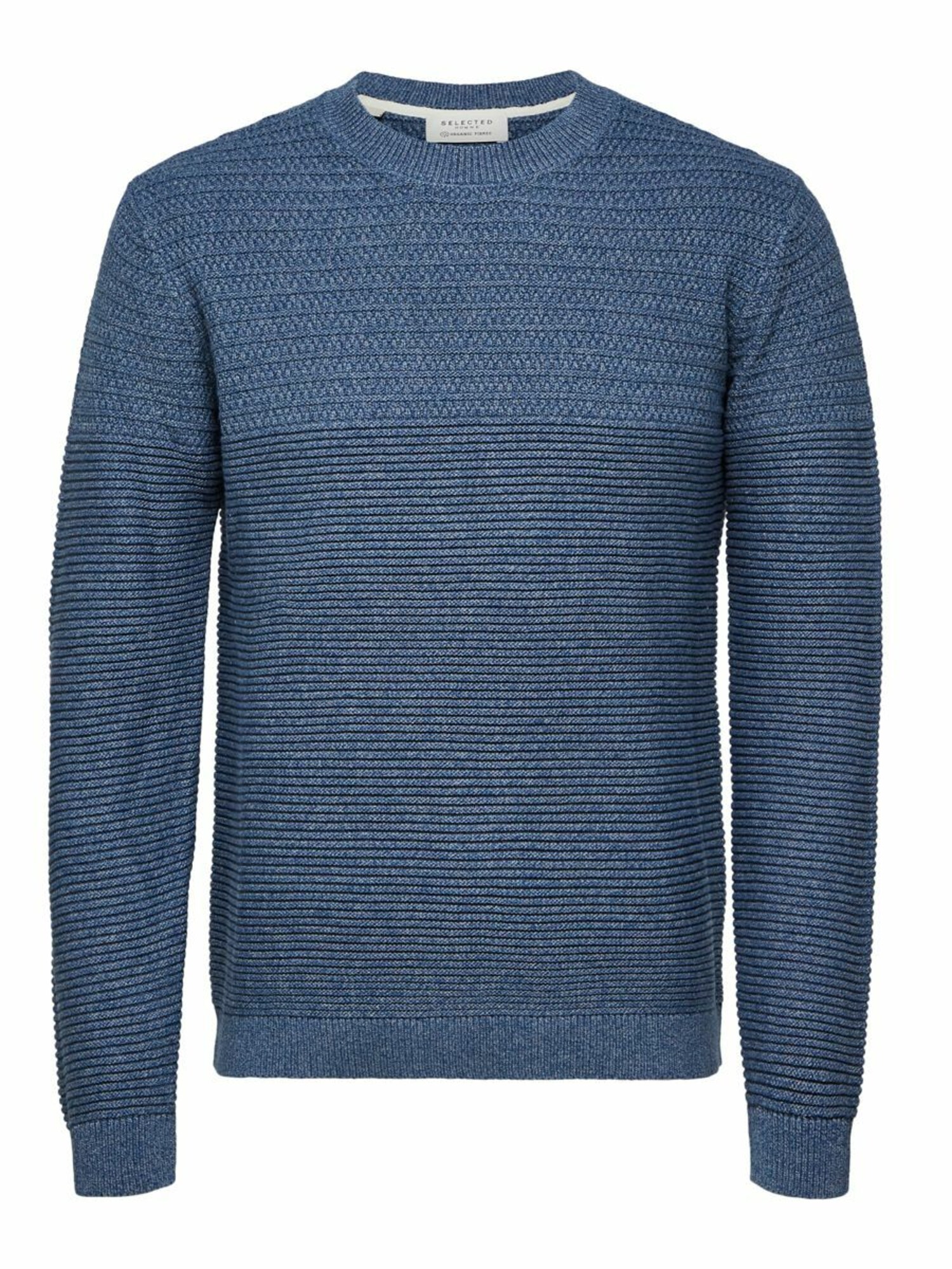 SELECTED HOMME Megztinis 'CONRAD'  mėlyna dūmų spalva
