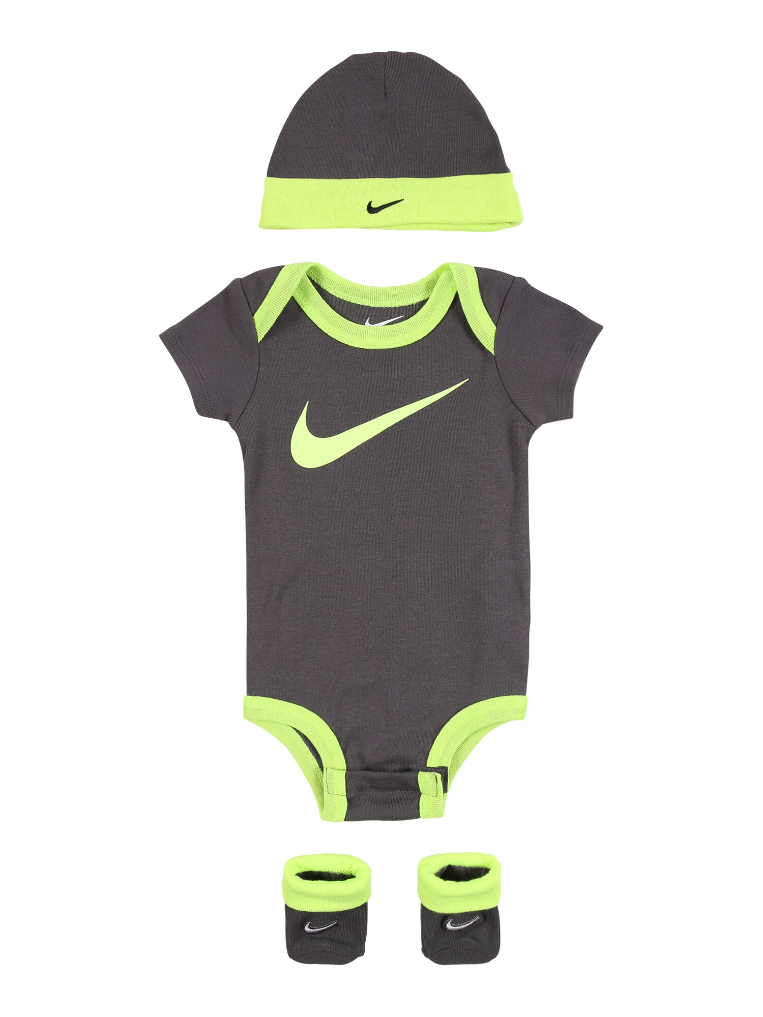 Nike Sportswear Rinkinys  tamsiai pilka / neoninė žalia