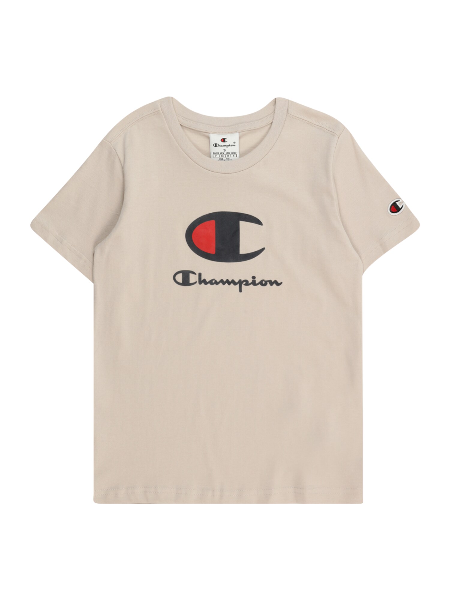 Champion Authentic Athletic Apparel Tričko  krémová / krvavo červená / čierna