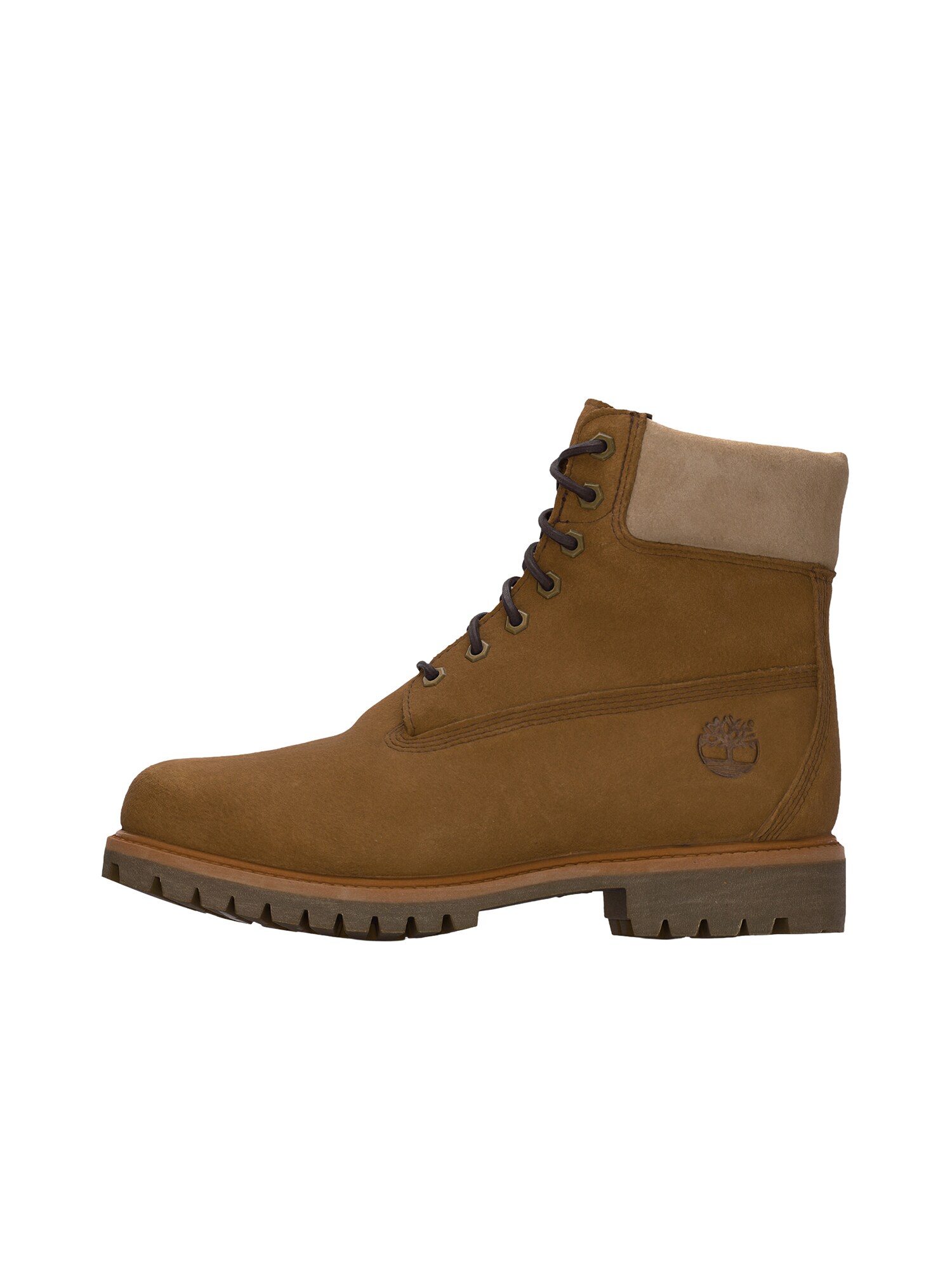 TIMBERLAND Bocanci cu șireturi  bej închis / sepie