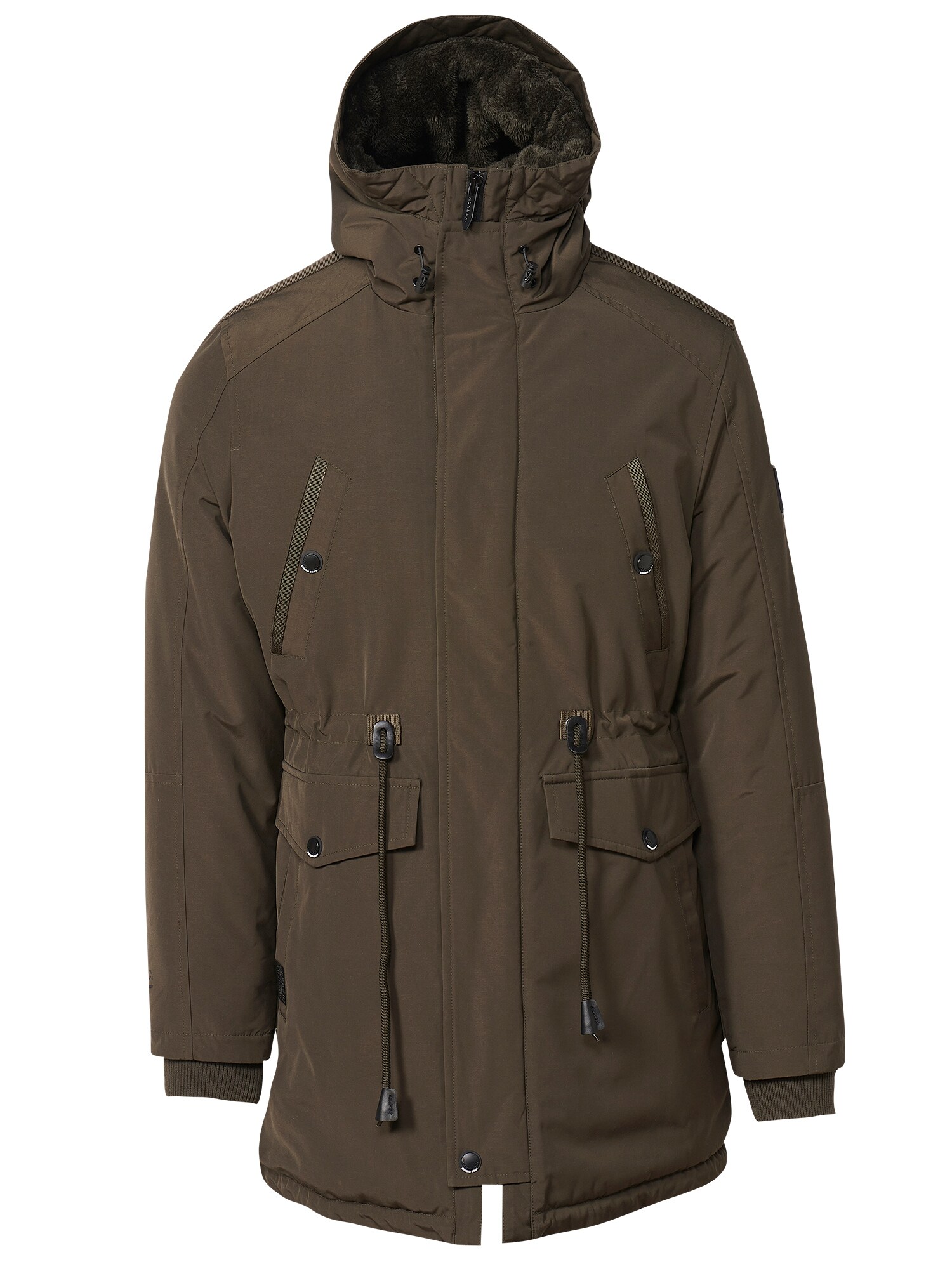 KOROSHI Téli parka  khaki / fekete akciós termékkép 1