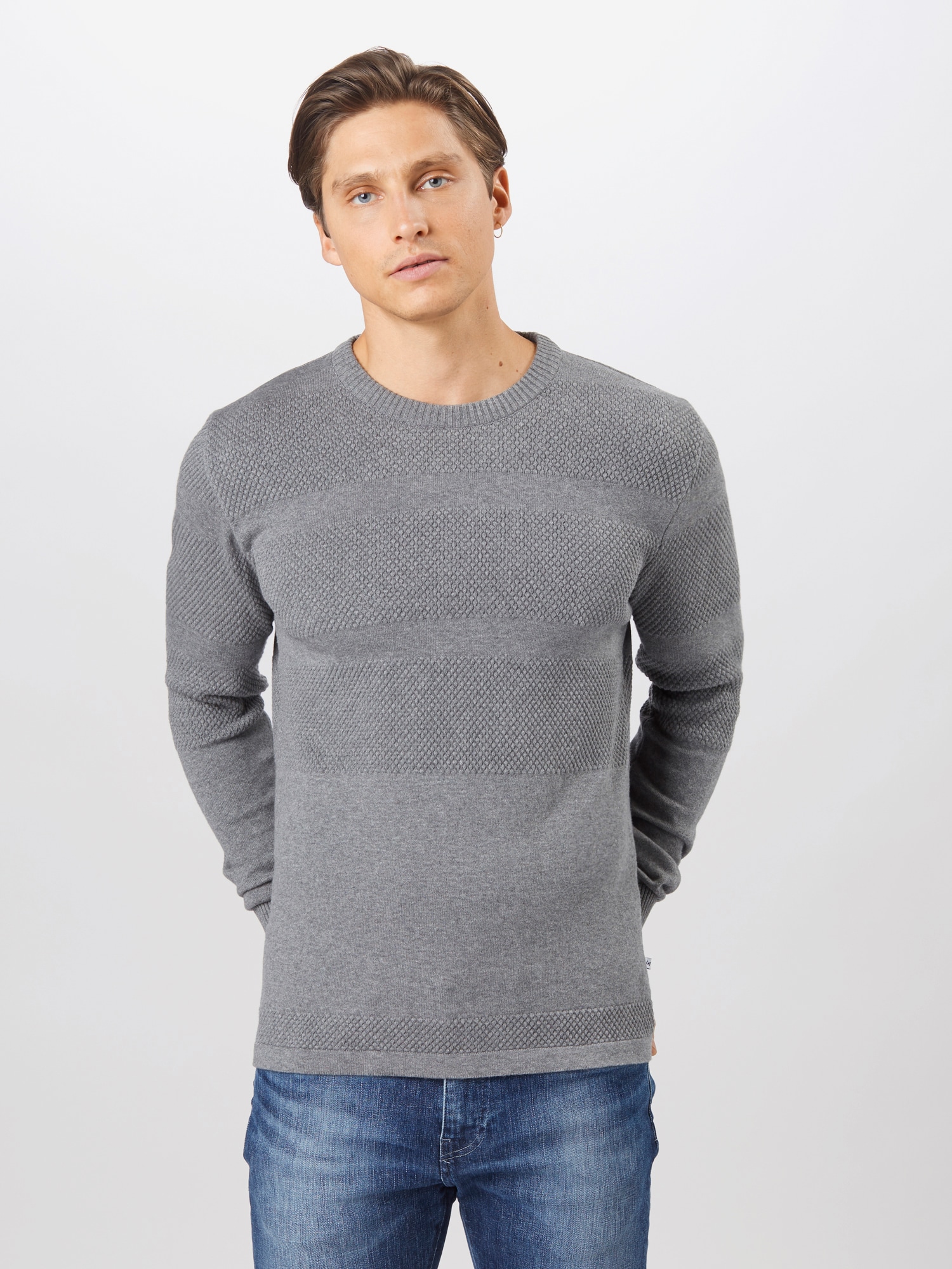 Kronstadt Pull-over 'Hannes'  gris chiné
