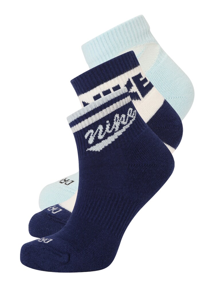 NIKE Sportsocken Herren Größe 46/50 nachtblau / hellblau / offwhite