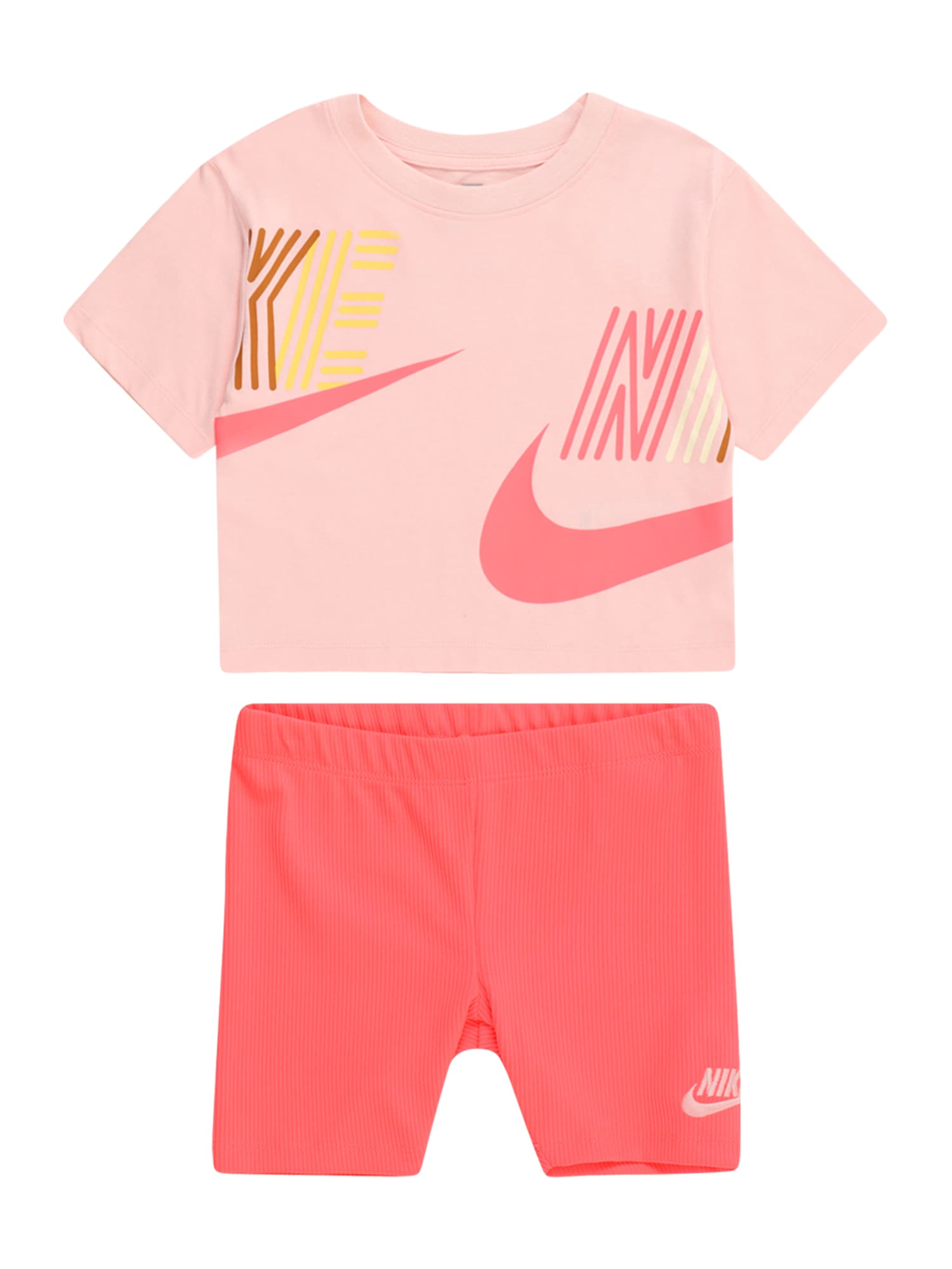 Nike Sportswear Облекло за трениране  жълто / бледорозово / пастелно червено / светлочервено