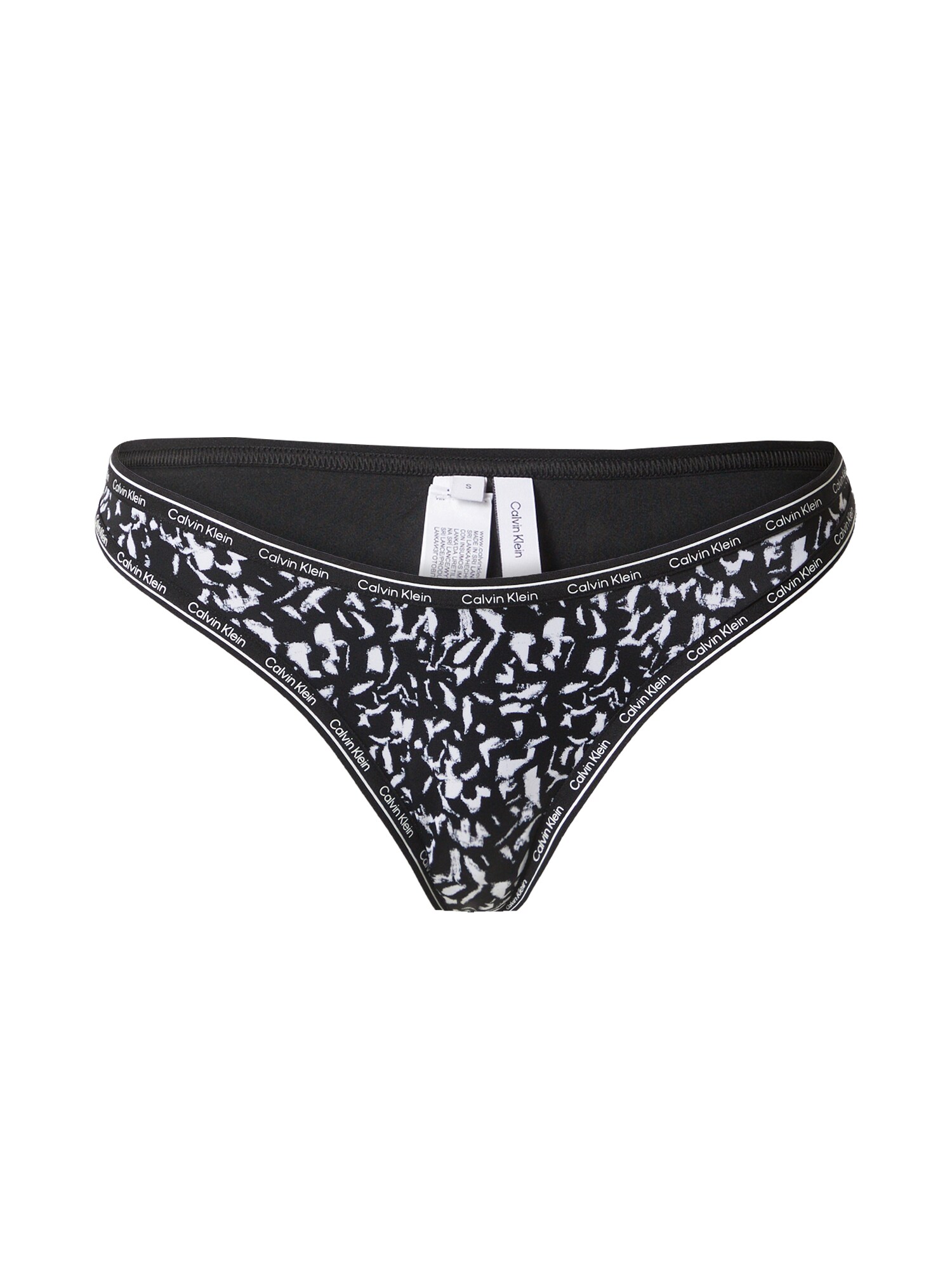 Calvin Klein Swimwear Bikinové nohavičky  čierna / biela