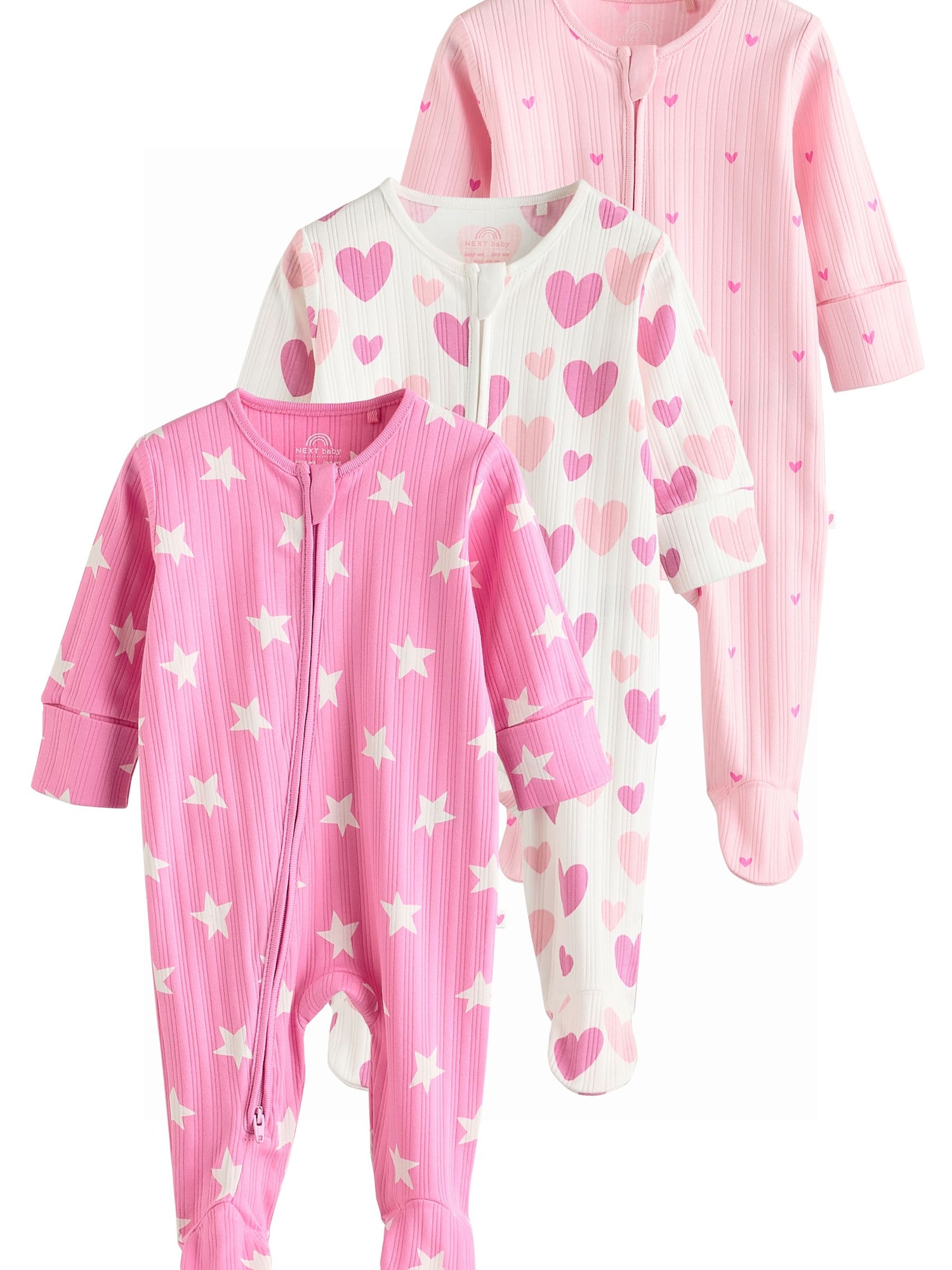 Next Pijamale  roz / magenta / roz deschis / alb