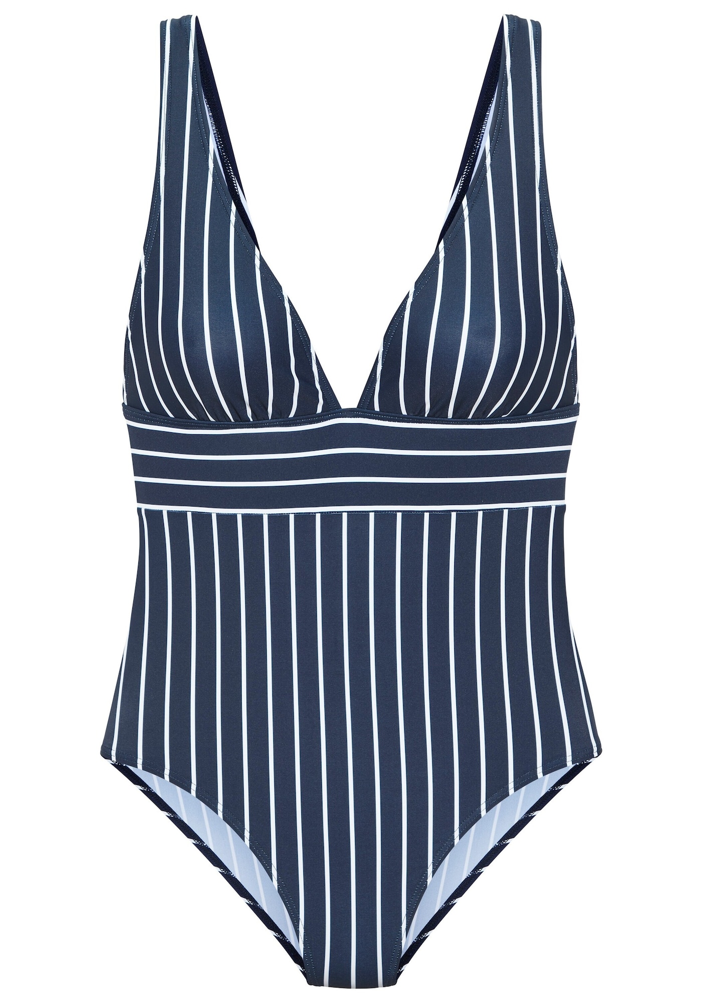s.Oliver Costum de baie întreg  albastru închis / alb