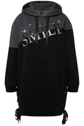 Ulla Popken Sweatshirt Grijs / Zwart / Wit