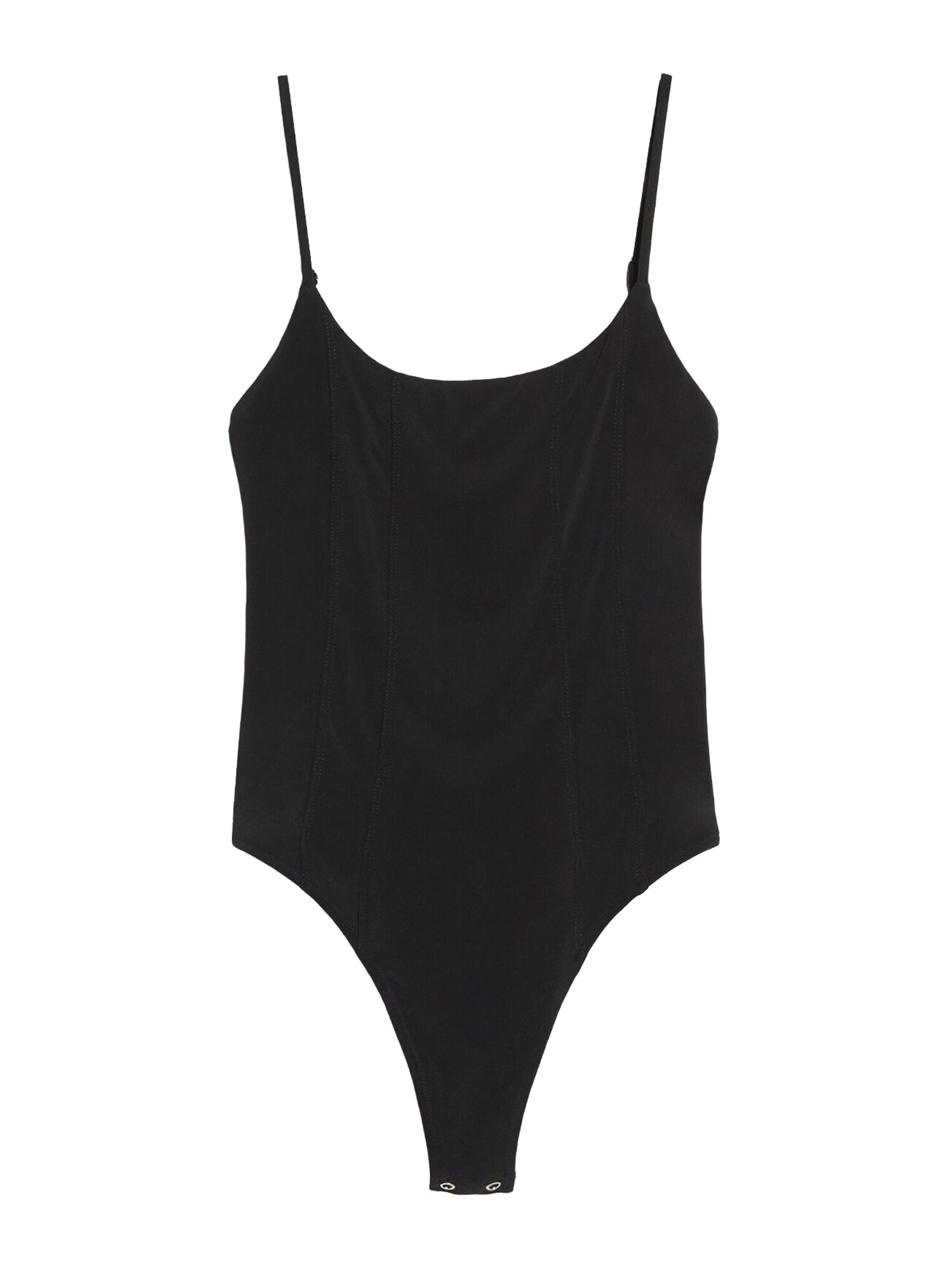 Bershka Tricou body negru