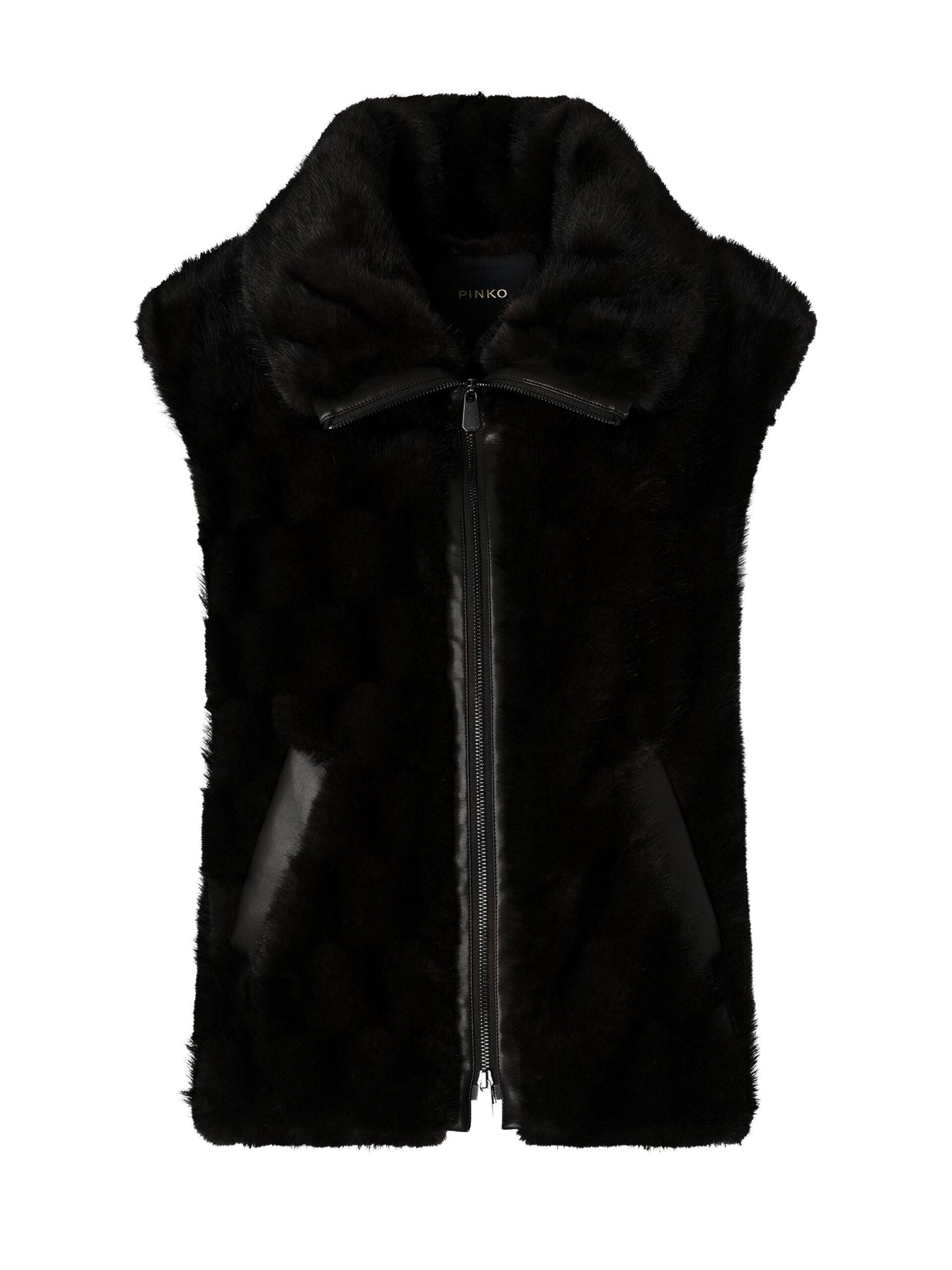 PINKO Väst 'PINKO GLOSSINIA GILET ASPEN ASPETTO VISONE GILET' dam