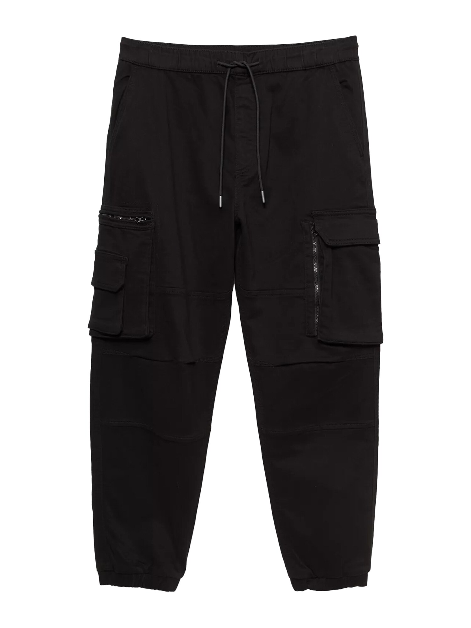 Pull&Bear Pantaloni cu buzunare  negru