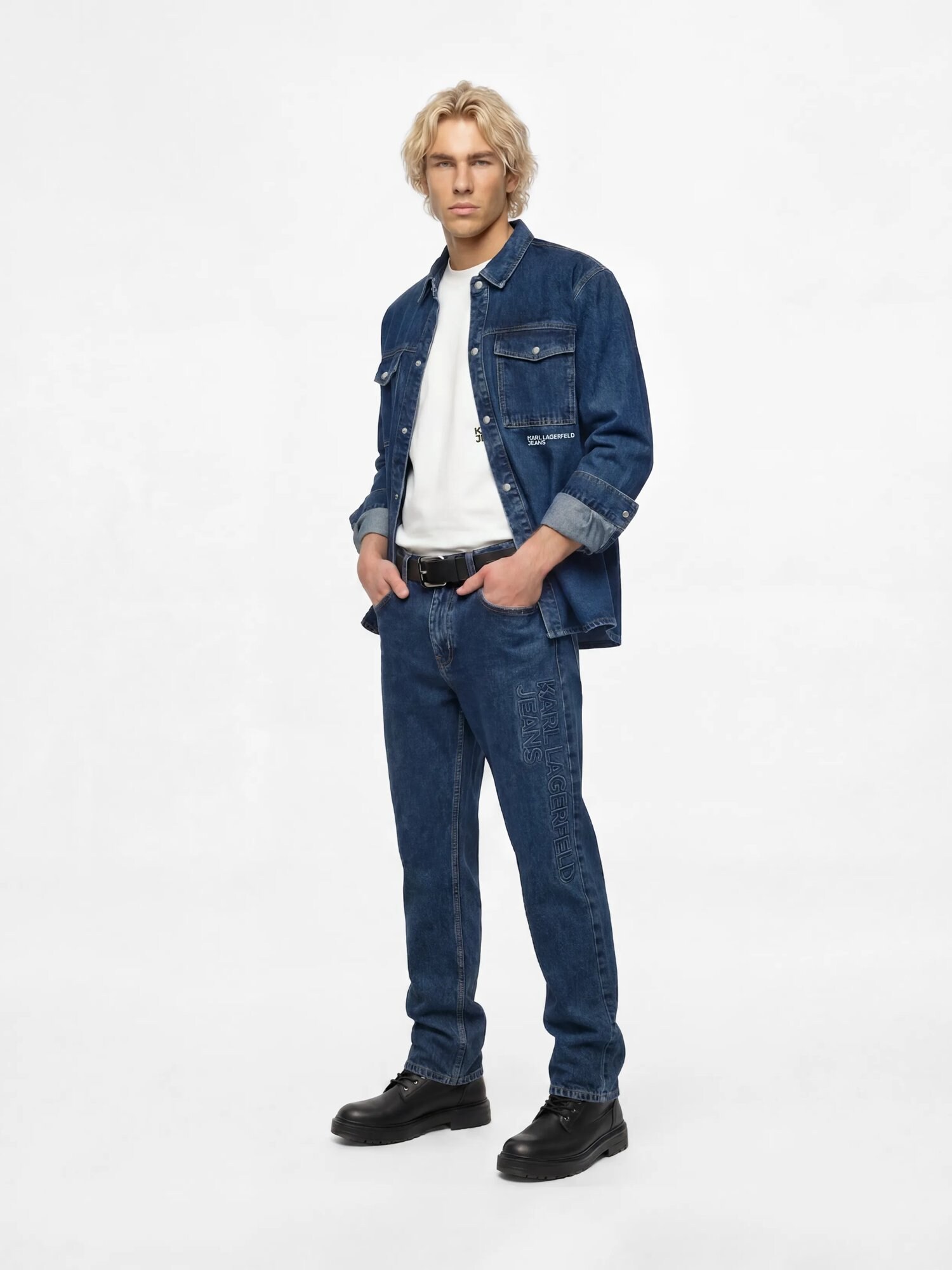 KARL LAGERFELD JEANS Vaquero azul oscuro – imagen 15