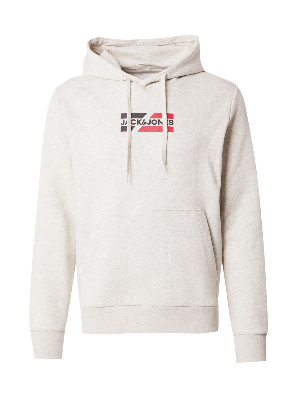 Sweatshirt 'JJECorp' beigemelerad / knallröd