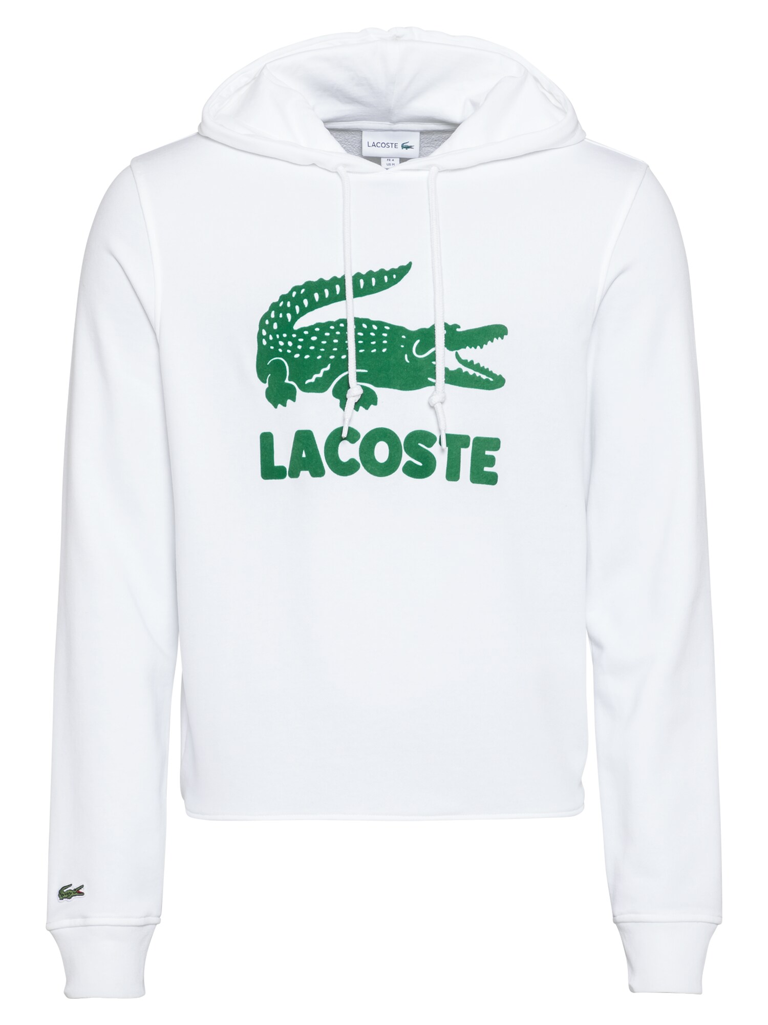LACOSTE Megztinis be užsegimo  balta / žalia