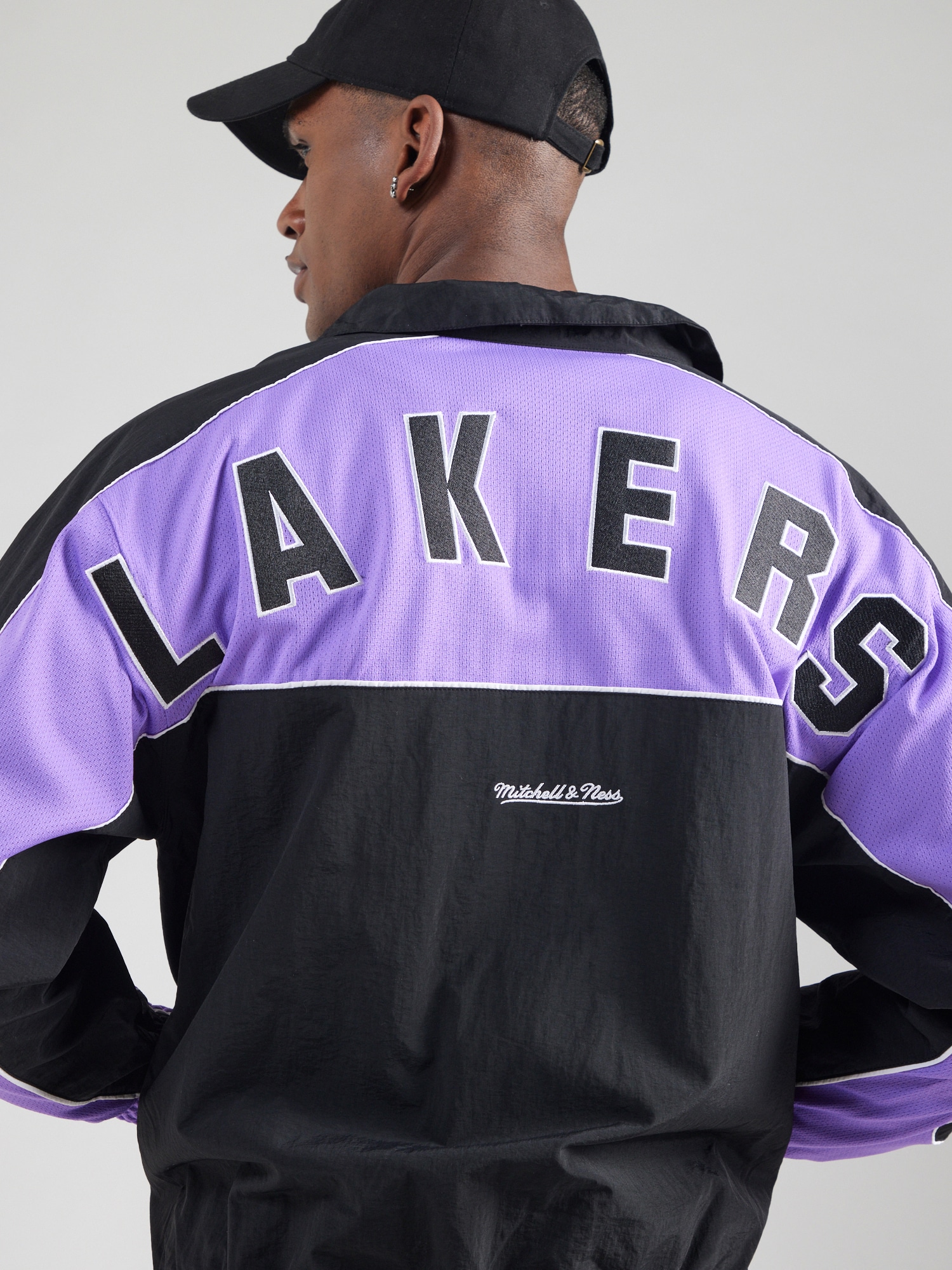 Mitchell & Ness Átmeneti dzseki  világoslila / narancs / fekete / fehér termék 2. képe