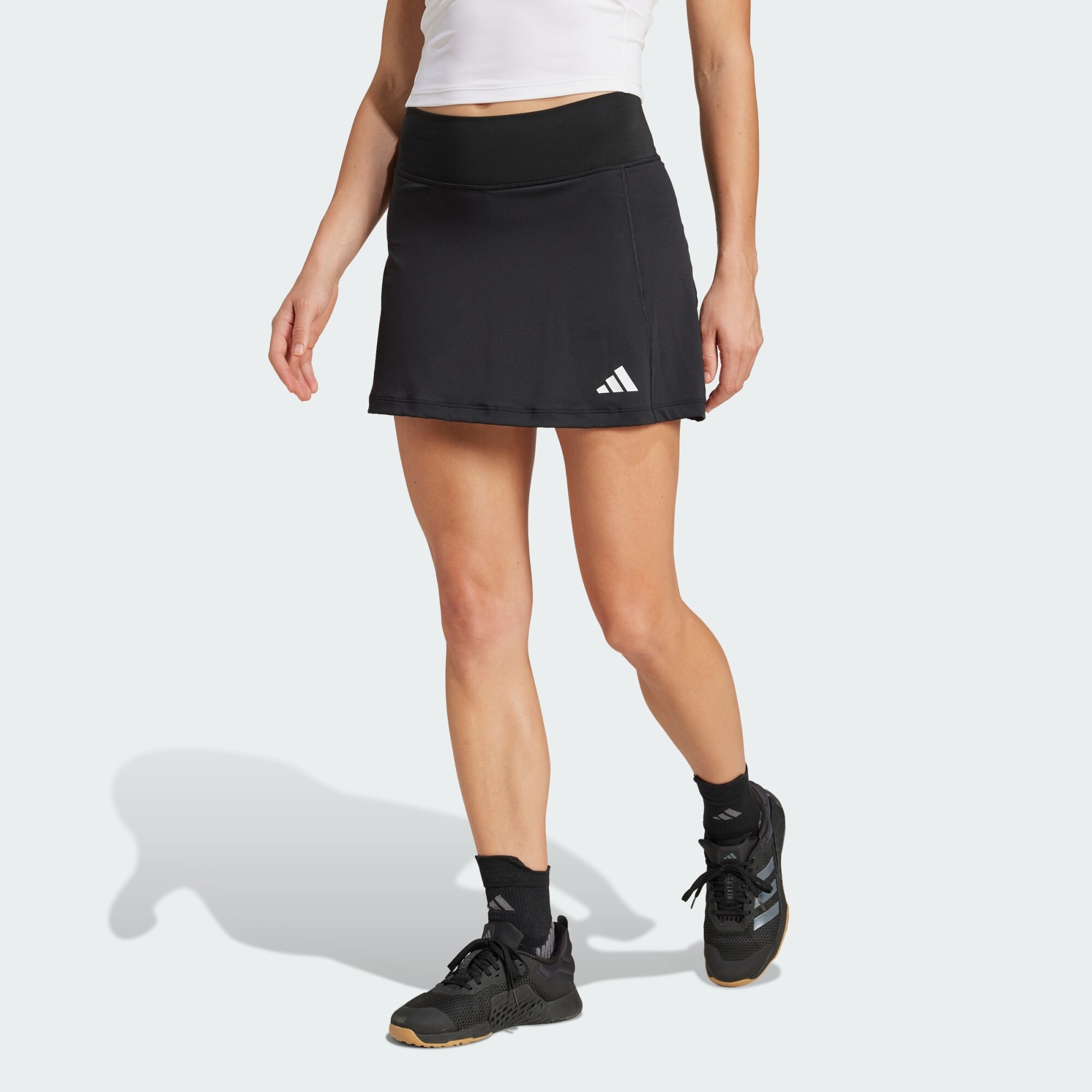 ADIDAS PERFORMANCE Sportszoknyák 'Optime'  fekete / fehér termék 2. képe