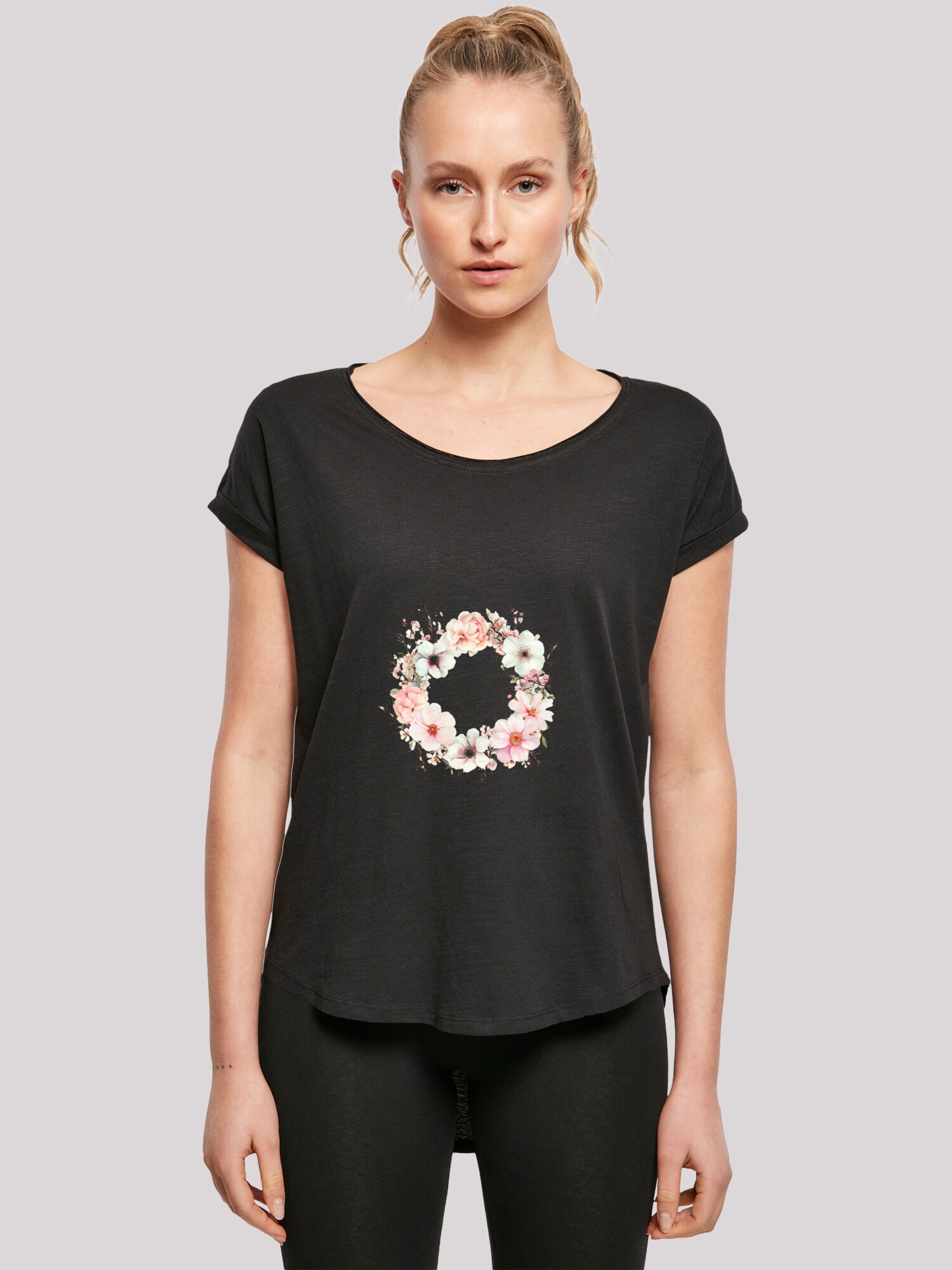 Thumbnail - F4NT4STIC T-Shirt Rosa Blumenkranz