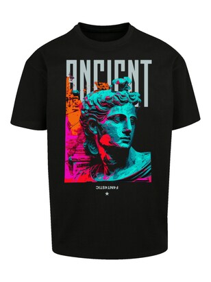 F4NT4STIC Shirt ‘ANCIENT SCULPTURE’ Gemengde kleuren / Zwart