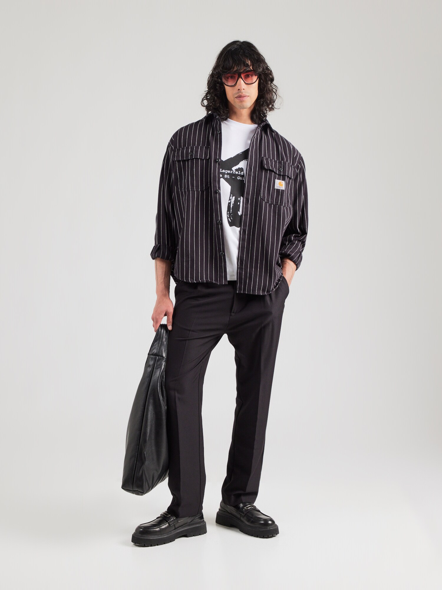 Karl Lagerfeld Camiseta  negro / blanco – imagen 210