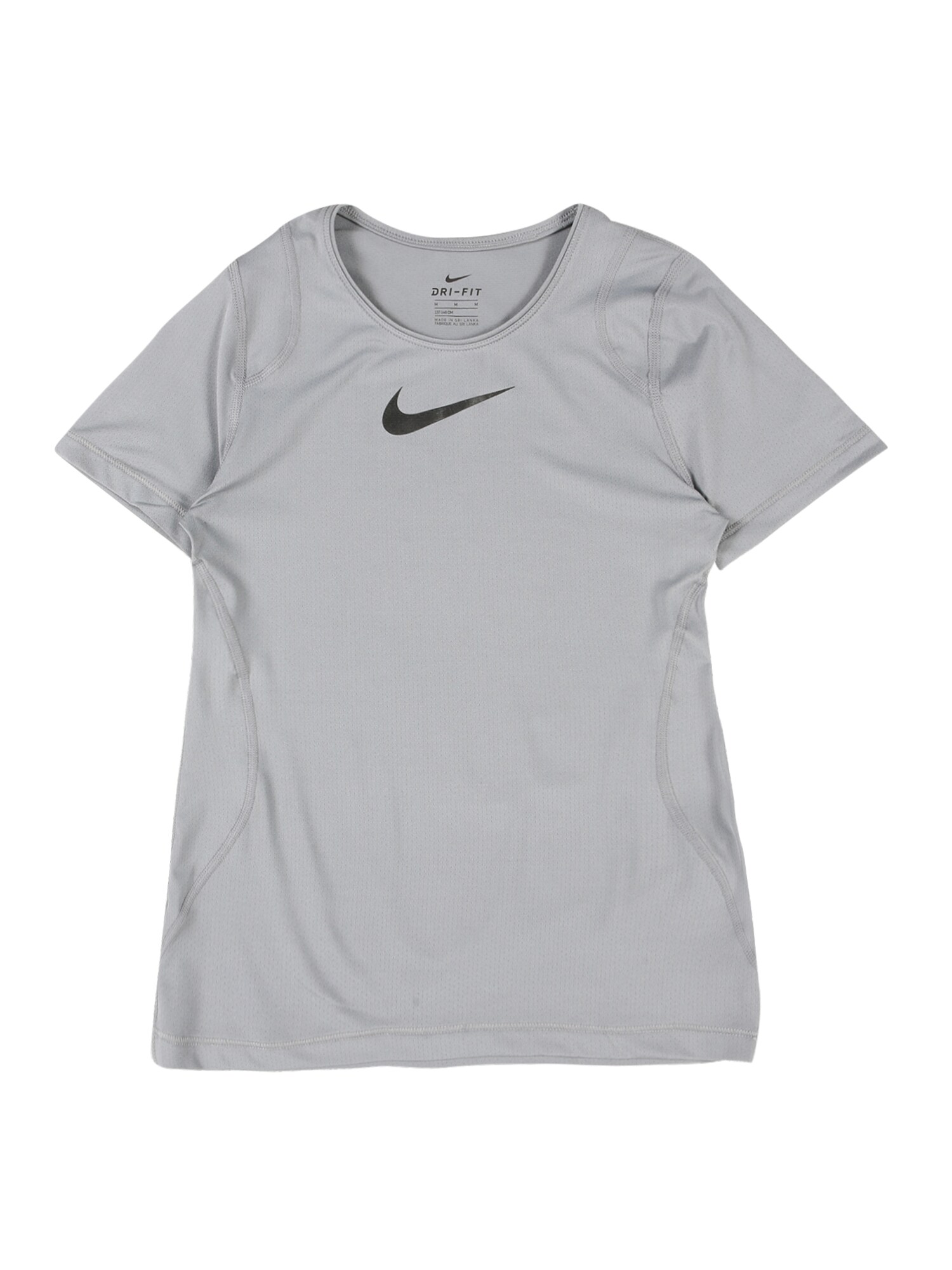 NIKE Sportiniai marškinėliai  pilka / juoda