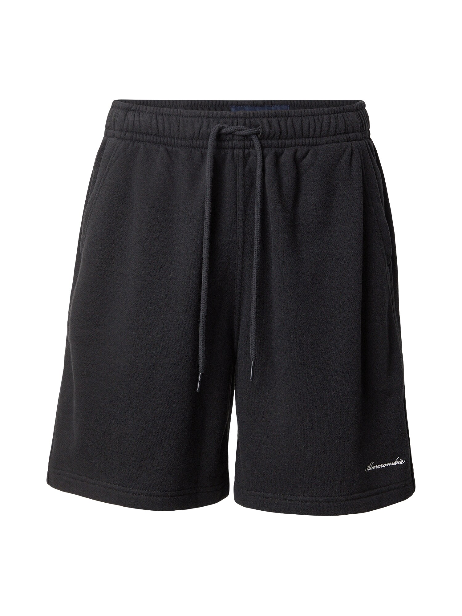 Abercrombie & Fitch Pantaloni  negru / alb