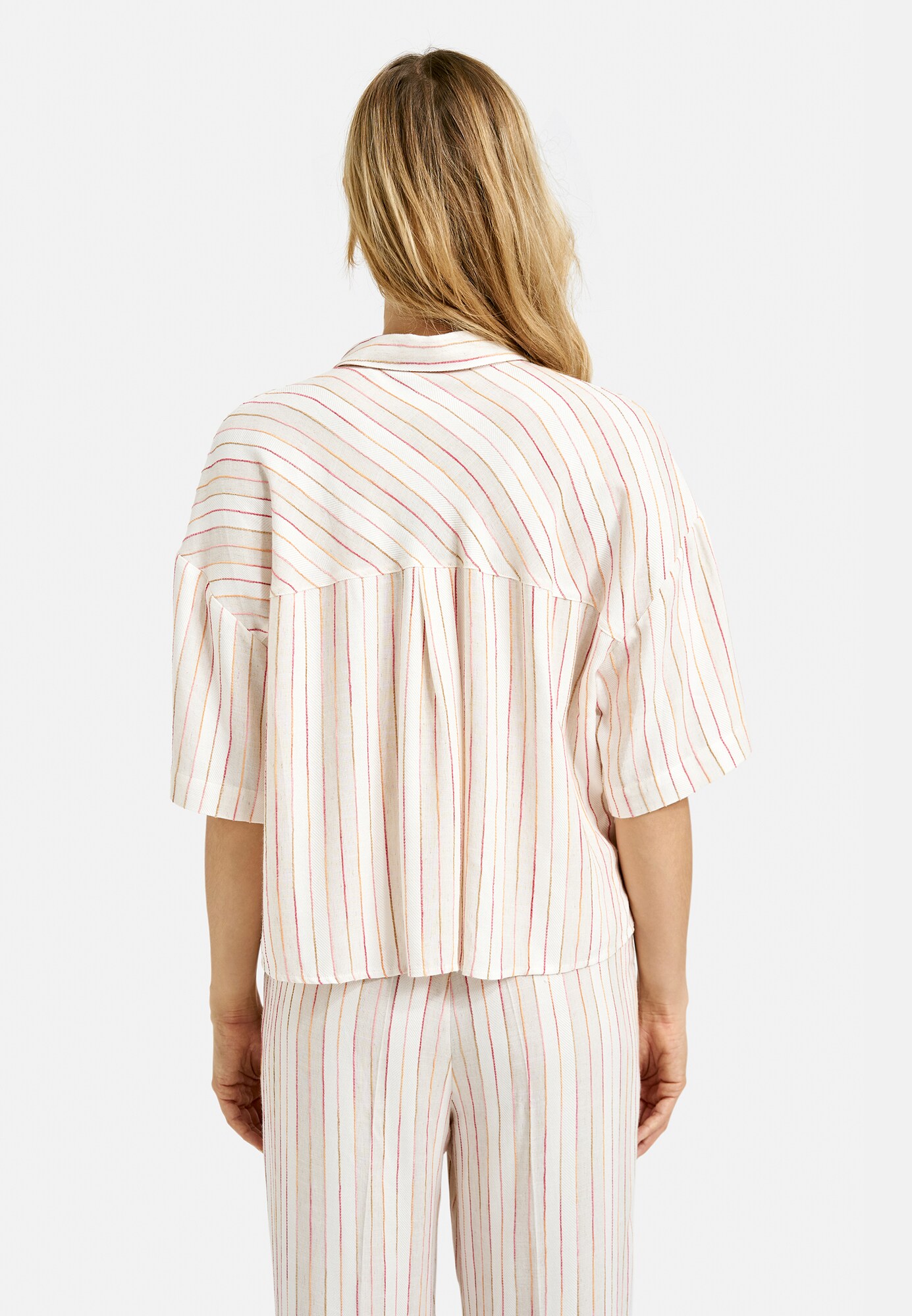 Thumbnail - Cropped Bluse mit Streifenmuster