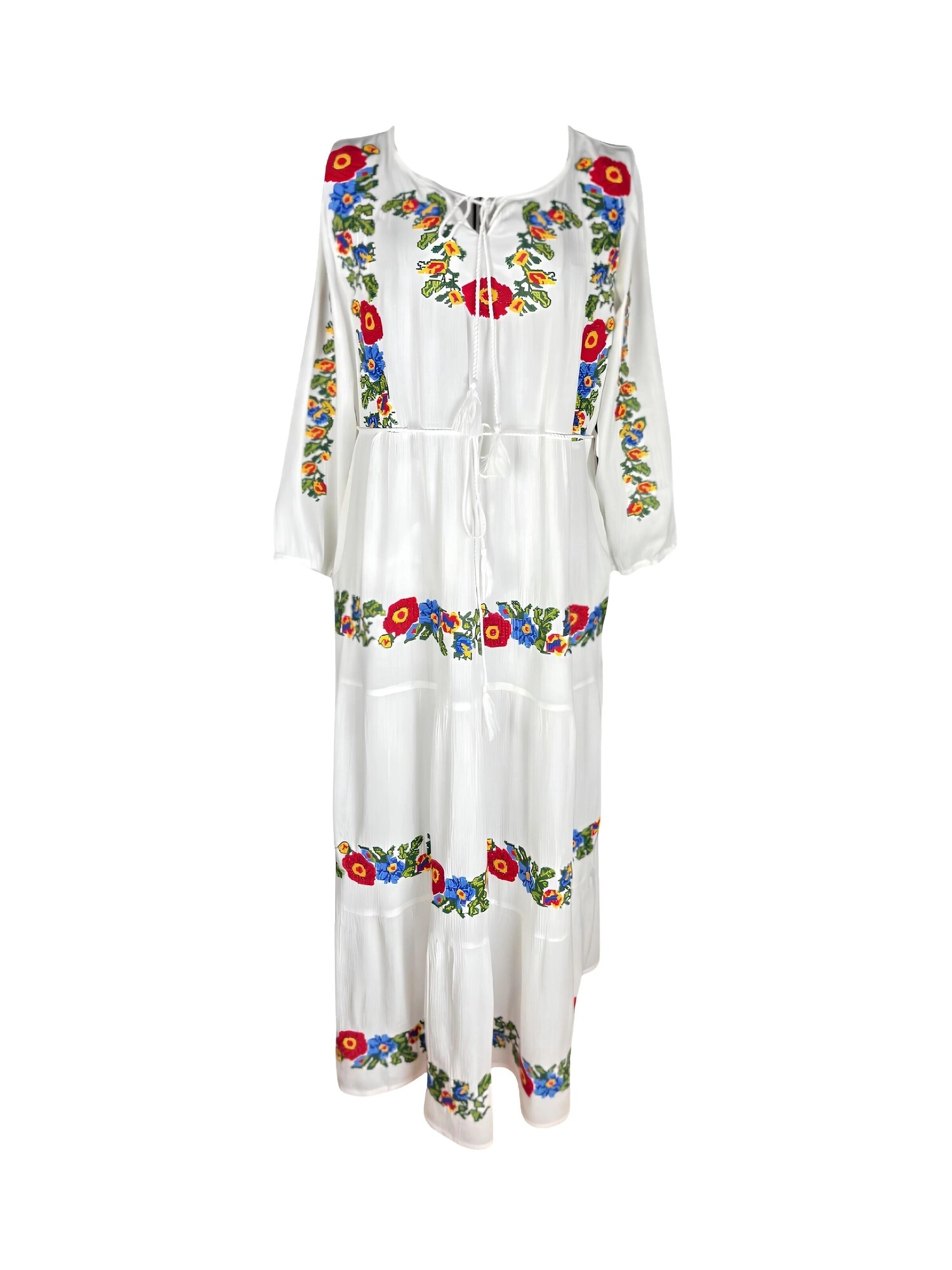 Rody’s forever Vestido 'Damenkleid S25 weiß/gelb , marimea M' blanco