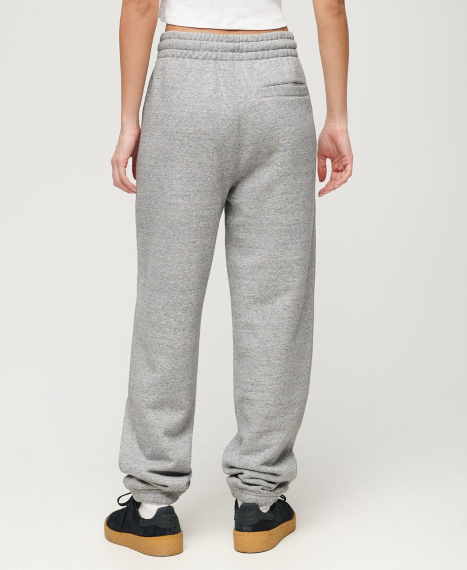 Superdry Nadrág  világosszürke / vérvörös / fekete termék 2. képe