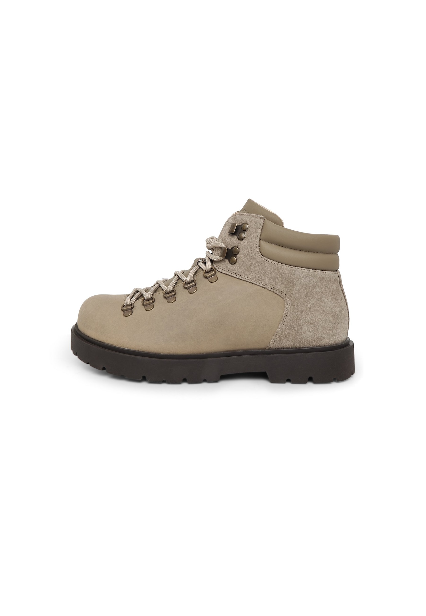 BIRKENSTOCK Bocanci cu șireturi Jackson 2.0 gri taupe