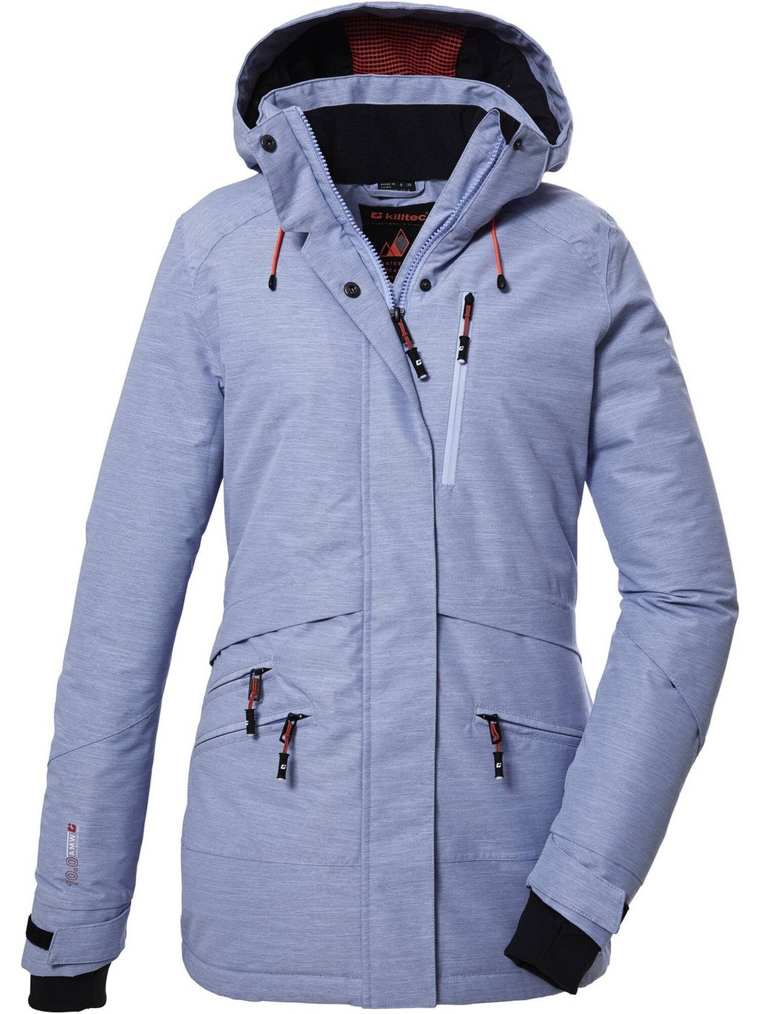 KILLTEC Zimska jakna 'Skijacke KSW 110 WMN SKI JCKT Damen Winterjacke, Funktionsjacke' svijetloplava