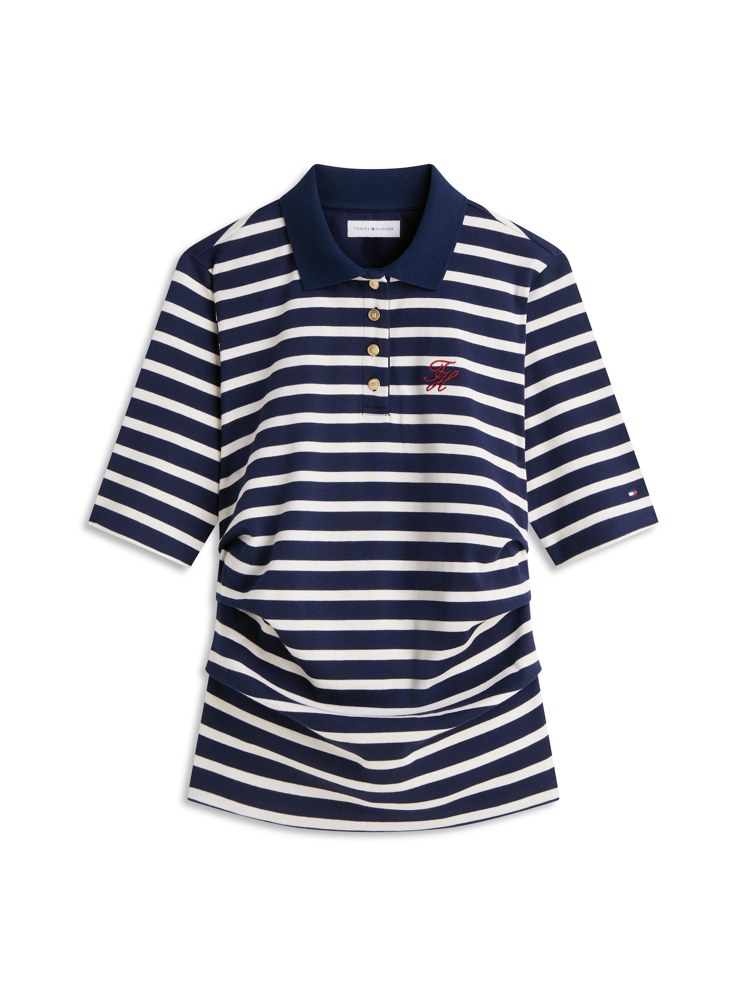 TOMMY HILFIGER Majica mornarsko plava / bijela