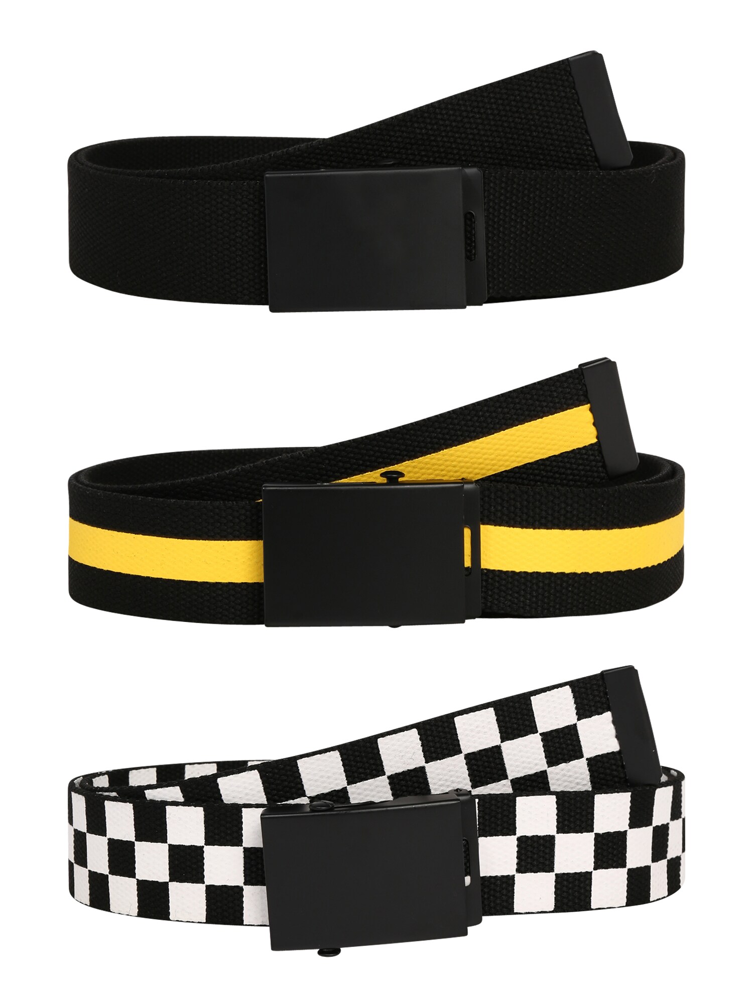 Urban Classics Övek  sárga / fekete / fehér akciós termékkép 1