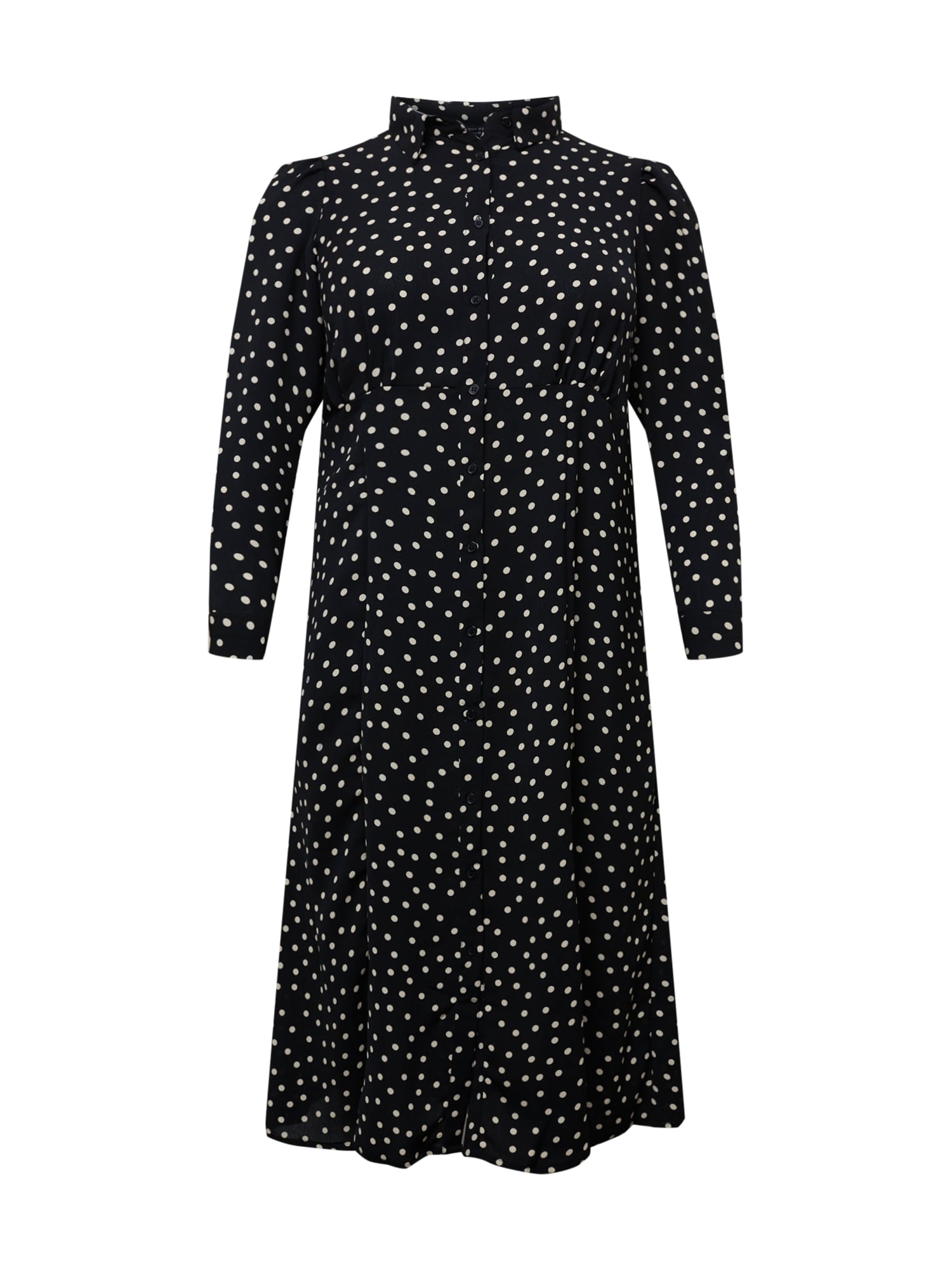 Dorothy Perkins Curve Košulja haljina  crna / bijela