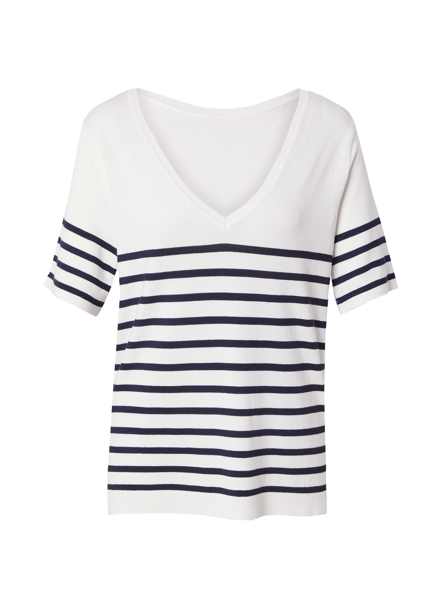 VILA Pulover Wennie  albastru marin / alb