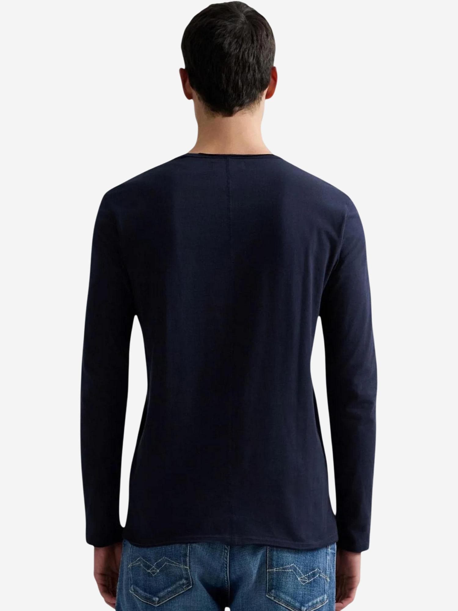 REPLAY Tricou BASIC JERSEY 30/1 M3592A.000.2660 albastru