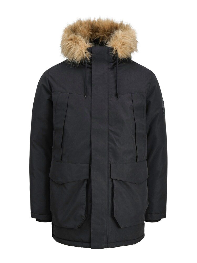 JACK & JONES Winterparka 'CAMP' Herren Größe XXL hellbraun / schwarz