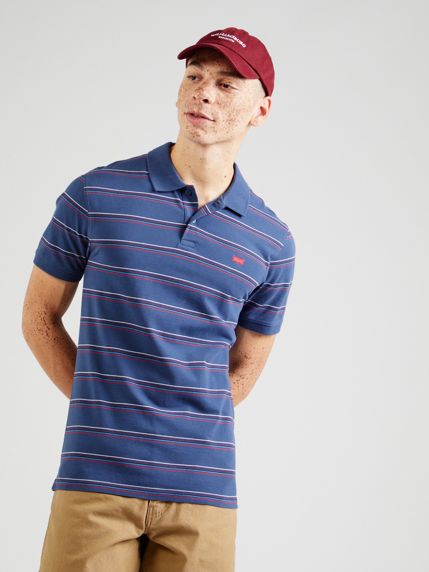 LEVI'S ® Póló 'HOUSEMARK'  zafir / sötétzöld / piros / fehér termék 2. képe