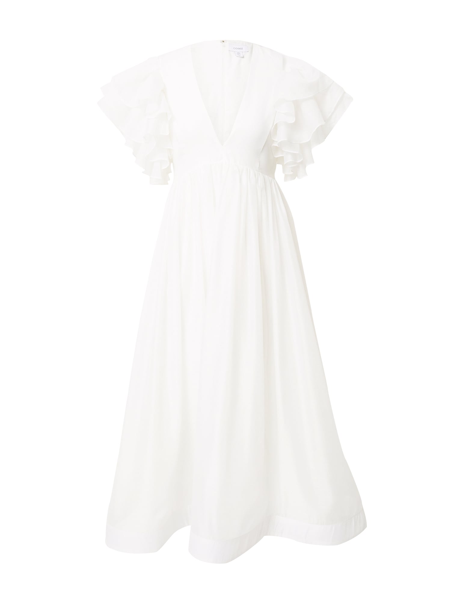 Coast Haljina 'Ivory Mega Ruffle Full Skirted Dress'  prljavo bijela