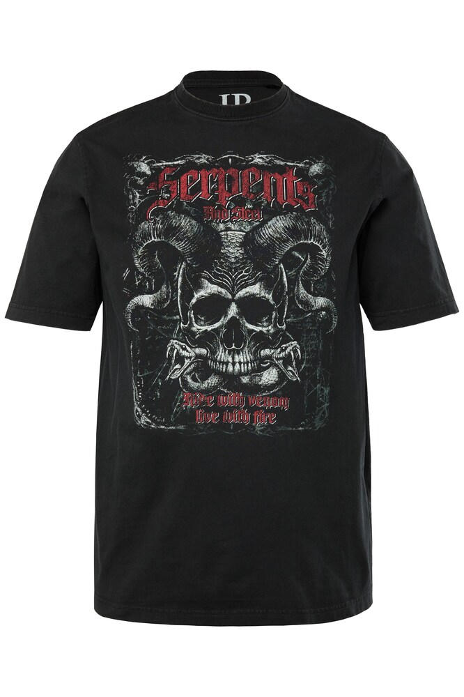 JP1880 T-Shirt Herren Größe 6XL grau / bordeaux / schwarz