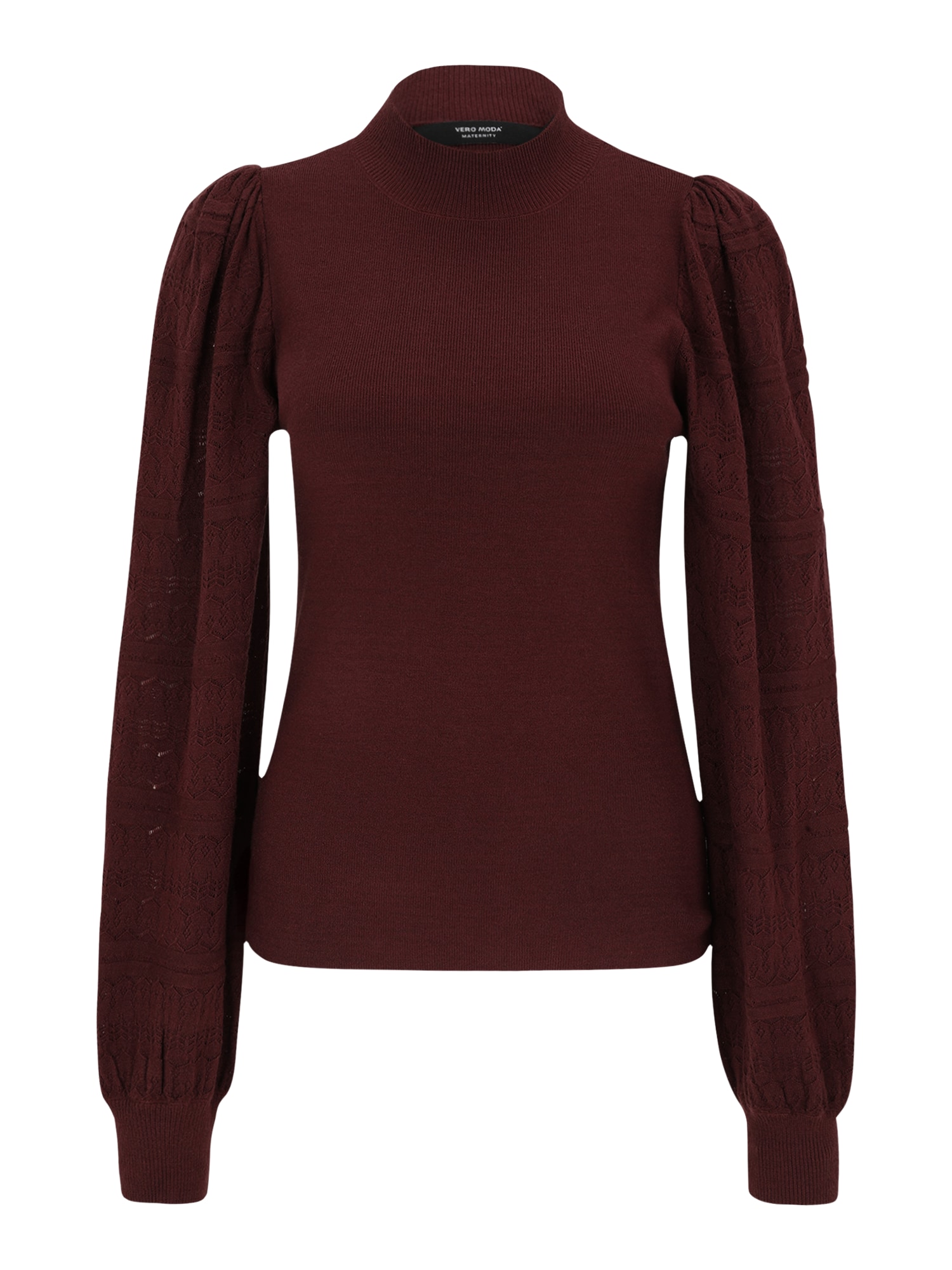 Vero Moda Maternity Pulover VMMNEWLIMONE  roșu burgundy
