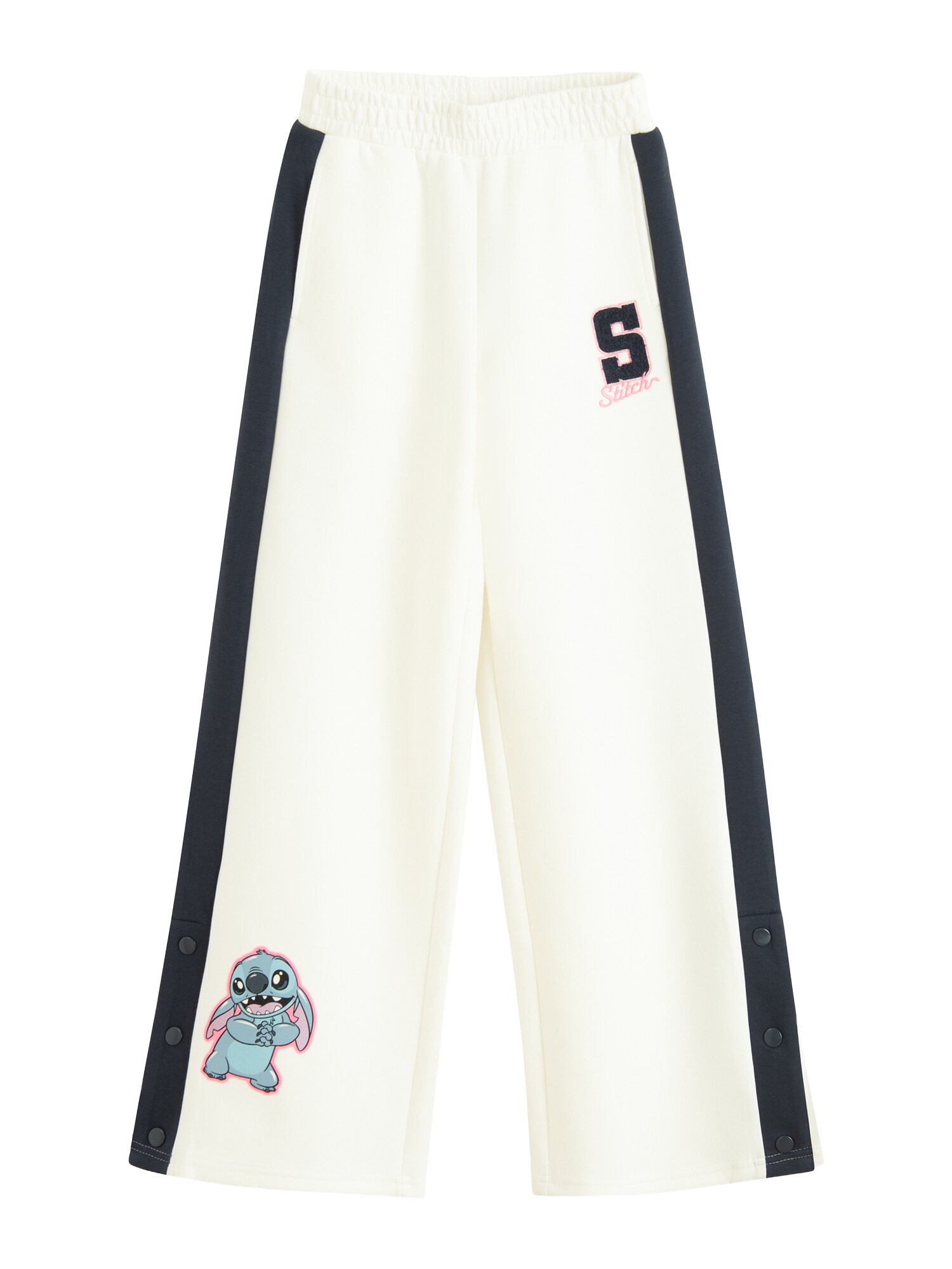 Cool Club Pantaloni 'LILO&STITCH'  albastru / roz deschis / negru / alb
