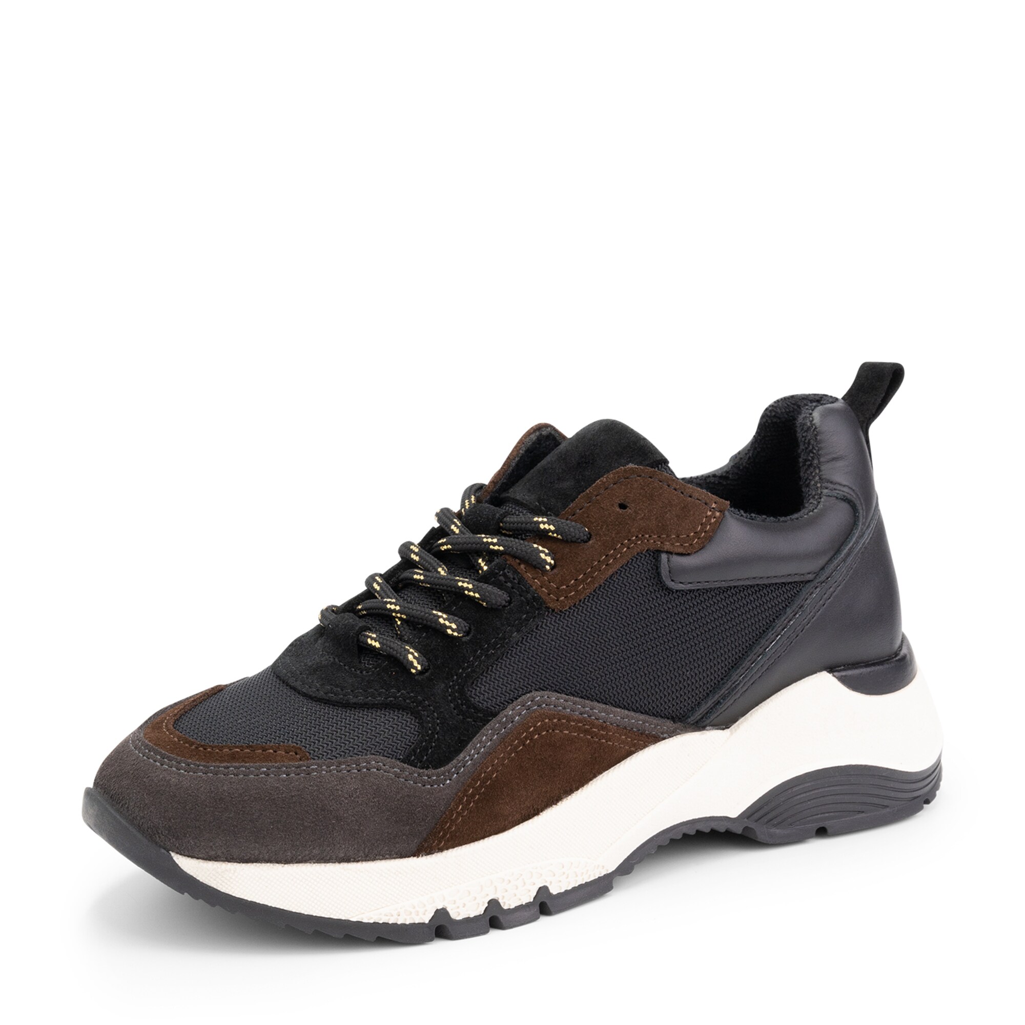 Mysa Sneakers Laag 'Rodanthe' Bruin / Zwart / Wit